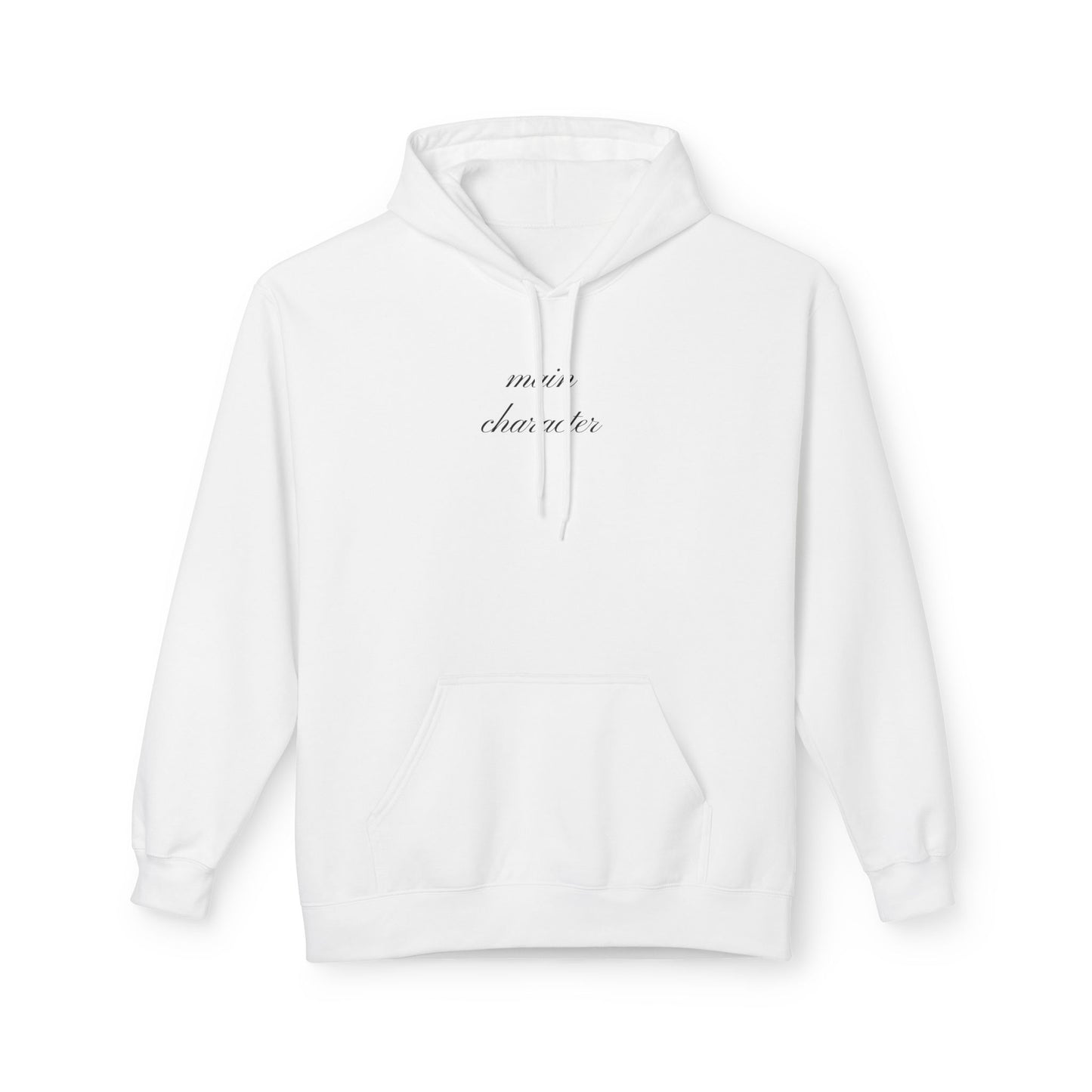 Main Character Hoodie - Elegant Unisex Fleece Hoodie for Teens & Adults - Perfect Gift for Friends and Siblings