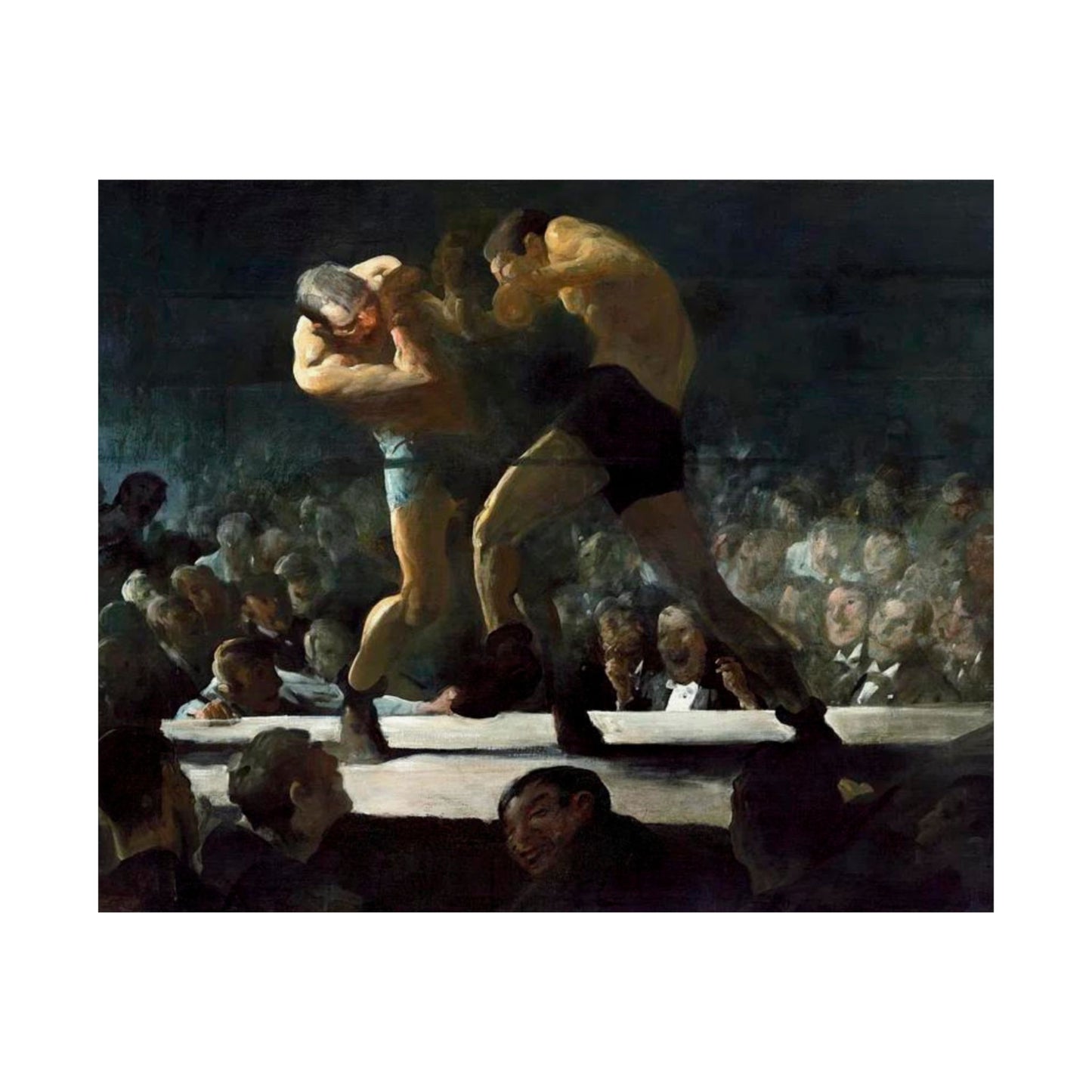 Club Night by George Wesley Bellows 1907 Boxing Art Print - Dynamic Gym and Sports Wall Decor - Perfect Gift for Boxing Enthusiasts