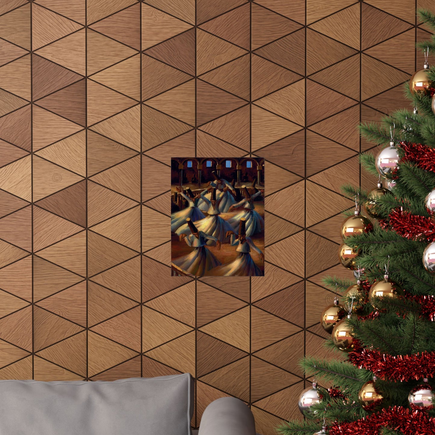 The Whirling Dervishes by Mahmoud Said, Islamic Art Print, Egyptian Painter Poster