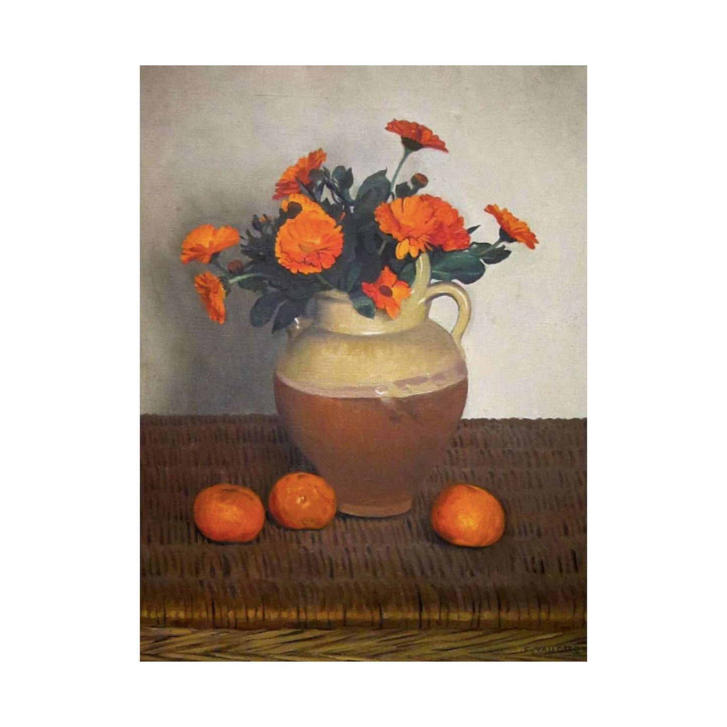 Marigolds and Tangerines by Félix Vallotton Art Print - 1924 Masterpiece - Reproduction - Elegant Home Décor