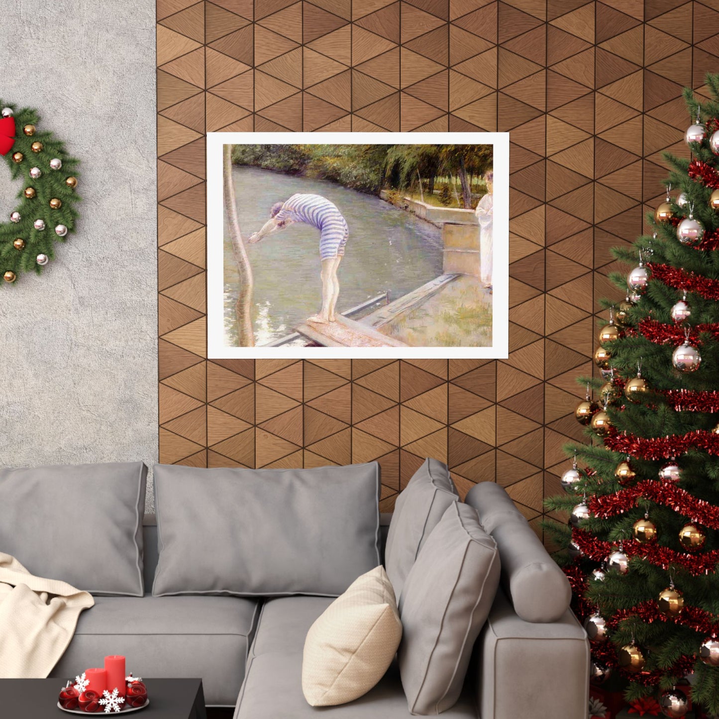 Gustave Caillebotte The Bather Print, Classic Impressionist Art Poster, Elegant Home and Office Wall Decor