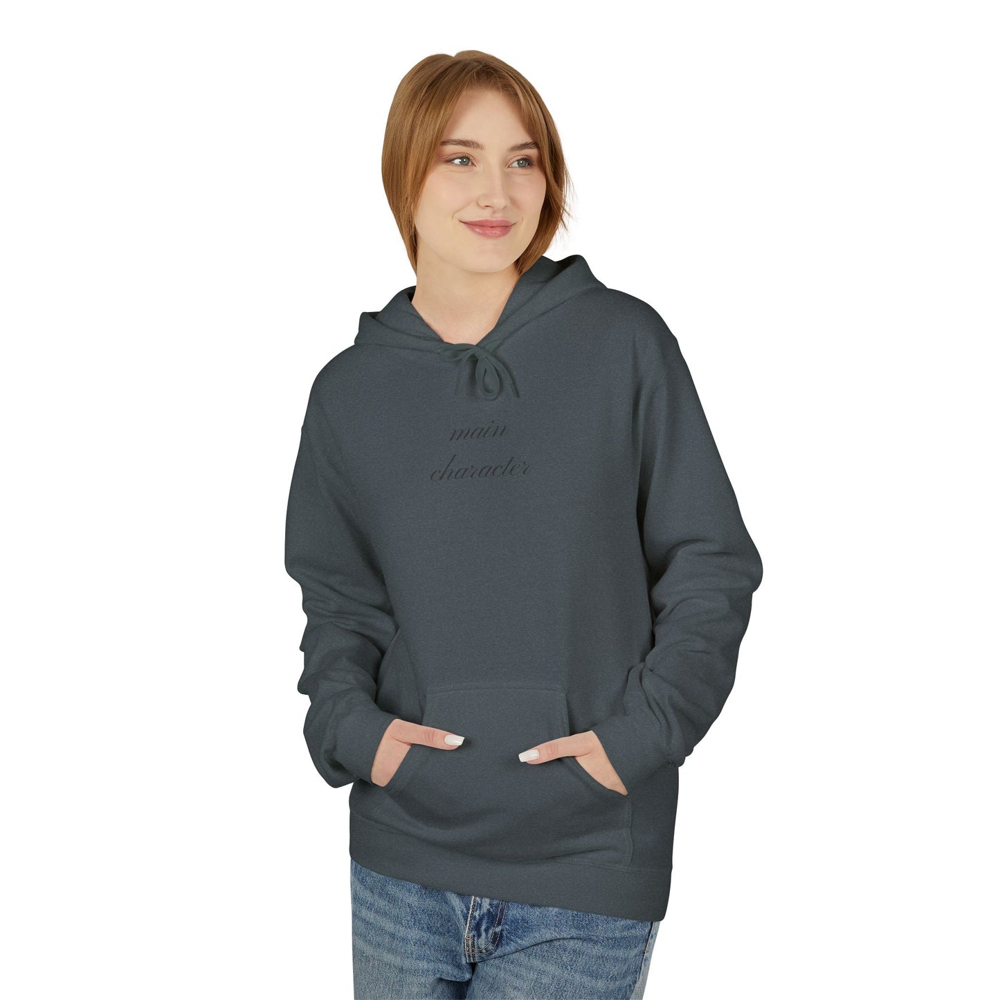 Main Character Hoodie - Elegant Unisex Fleece Hoodie for Teens & Adults - Perfect Gift for Friends and Siblings