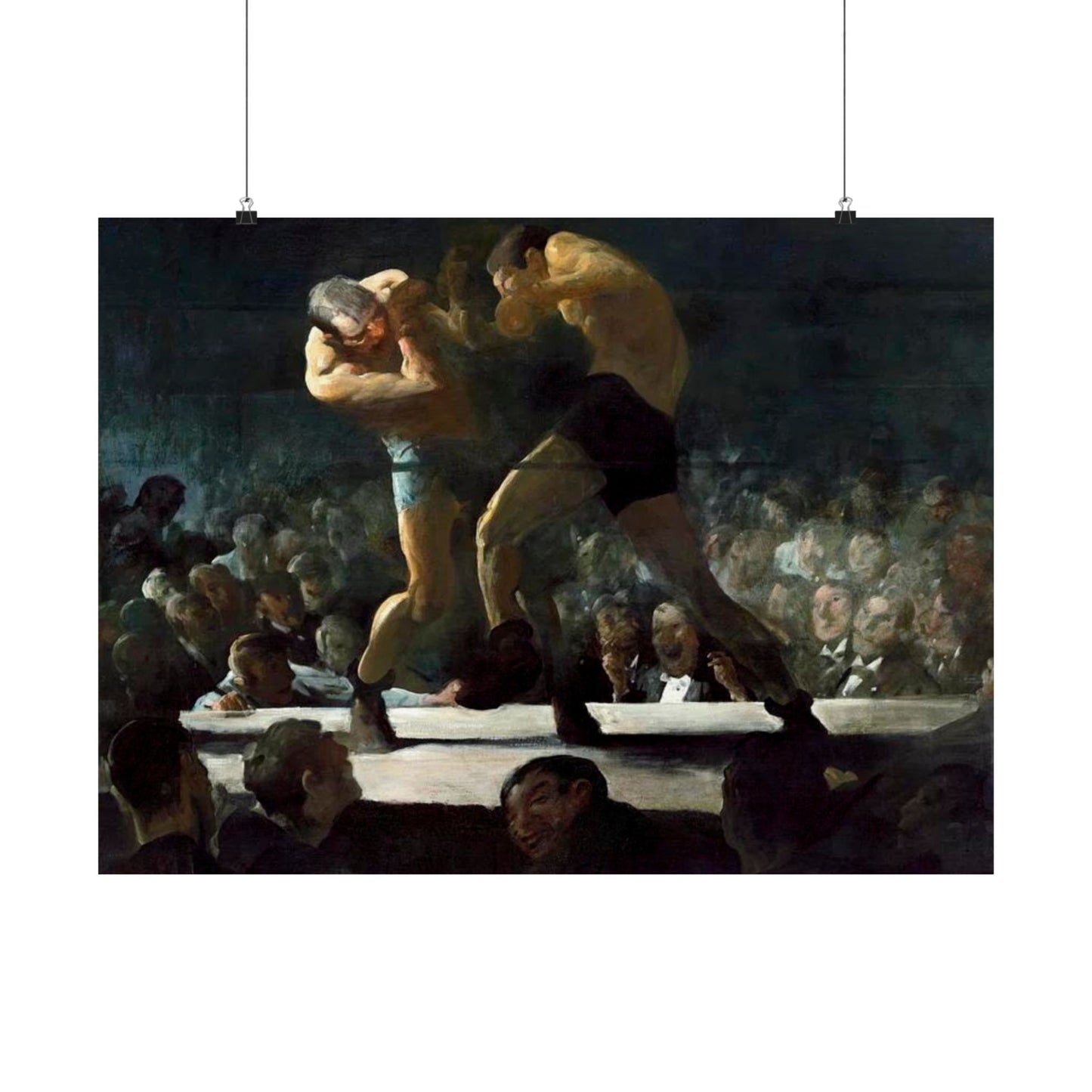 Club Night by George Wesley Bellows 1907 Boxing Art Print - Dynamic Gym and Sports Wall Decor - Perfect Gift for Boxing Enthusiasts