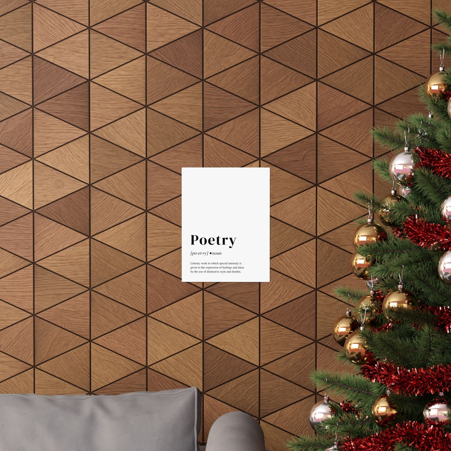 Poetry Definition Poster, Perfect Art Print Gift for Poets and Poetry Lovers