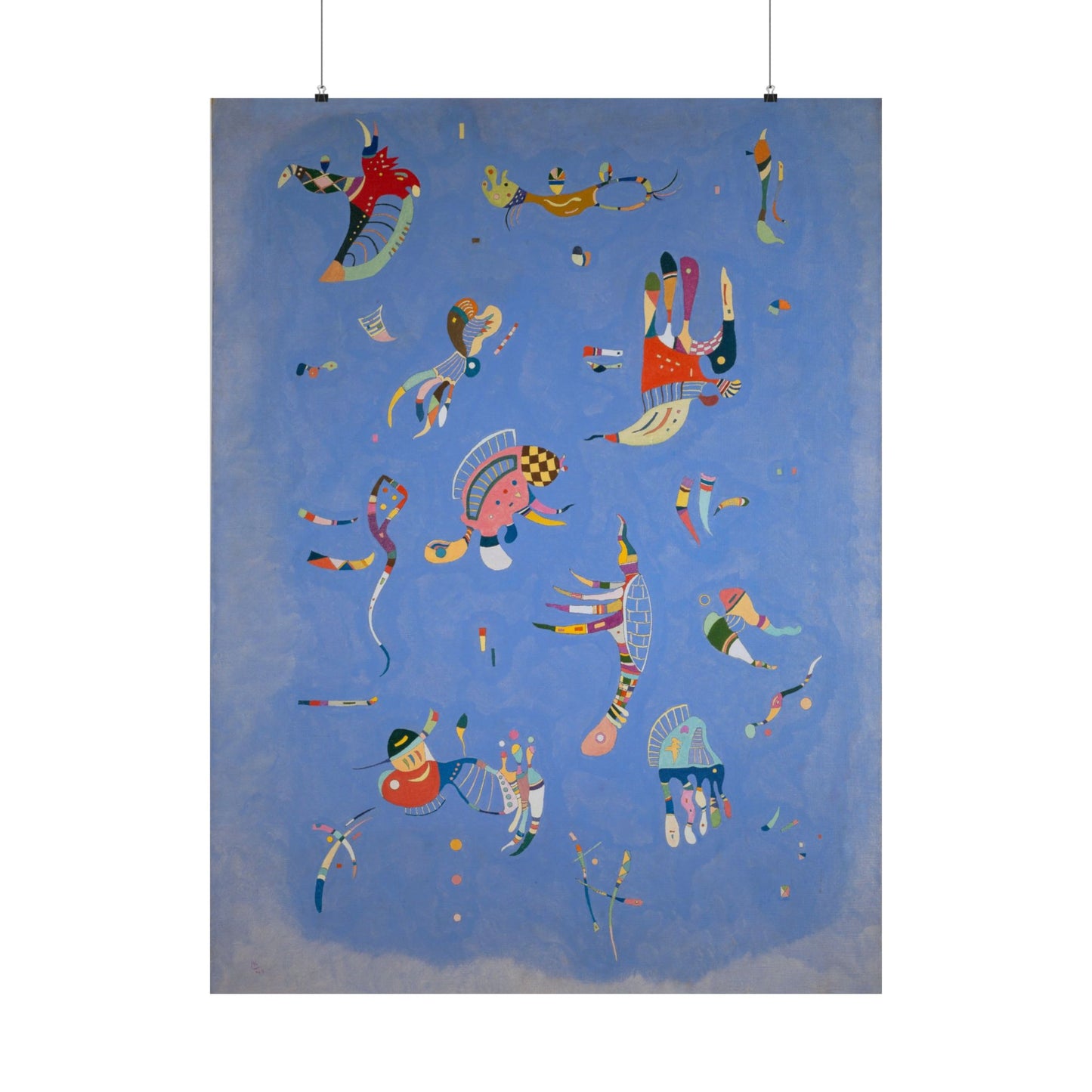 Blue Sky by Wassily Kandinsky Art Print, Abstract Poster, Modern Home Decor