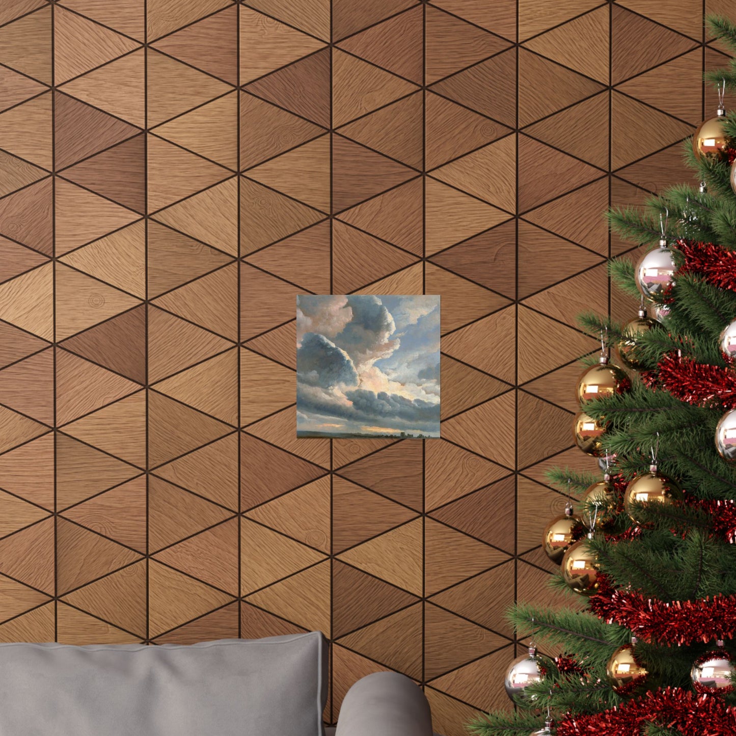 Simon Alexandre Clement Denis Clouds Sunset Print - Matte Poster of Rome Skyline - Art and Nature Wall Decor