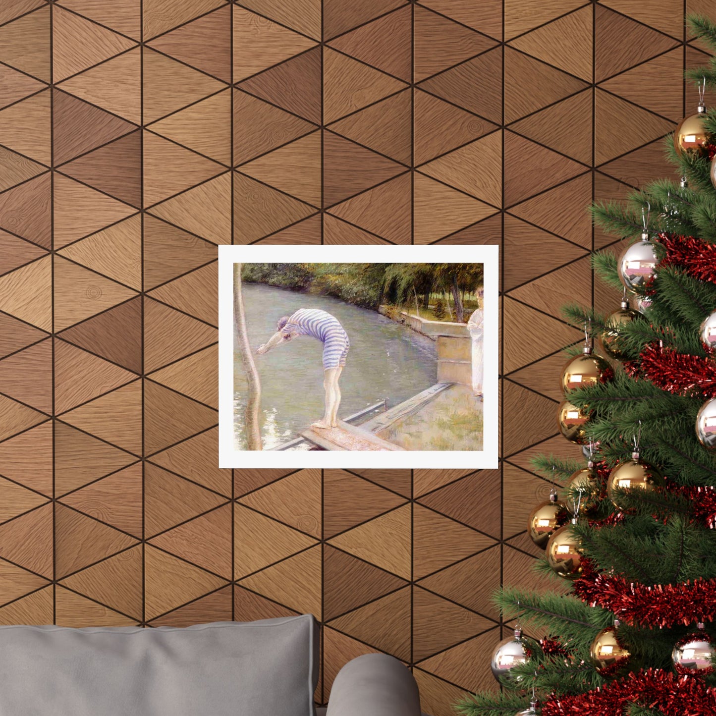 Gustave Caillebotte The Bather Print, Classic Impressionist Art Poster, Elegant Home and Office Wall Decor