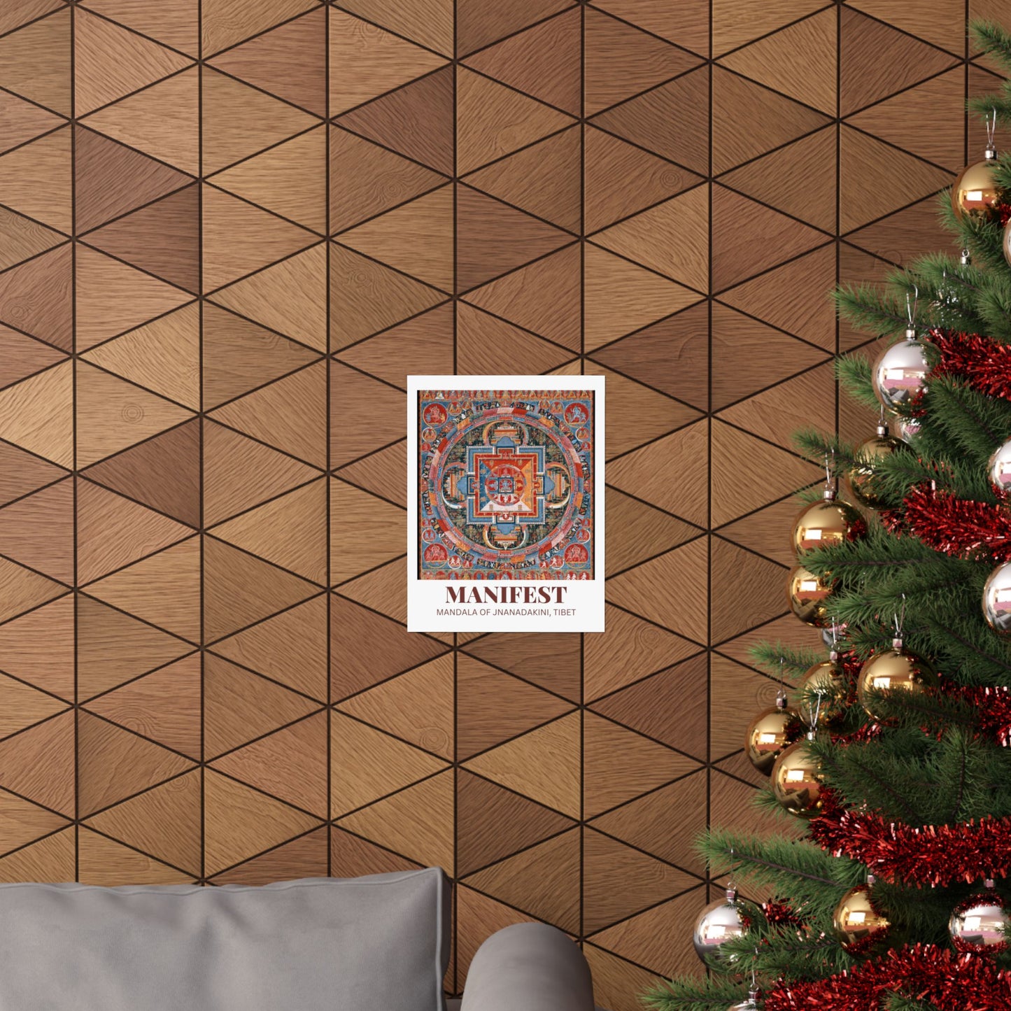 Mandala Poster, Manifest Jnanadakini Print, Tibetan Sakya School Spiritual Sacred Artwork