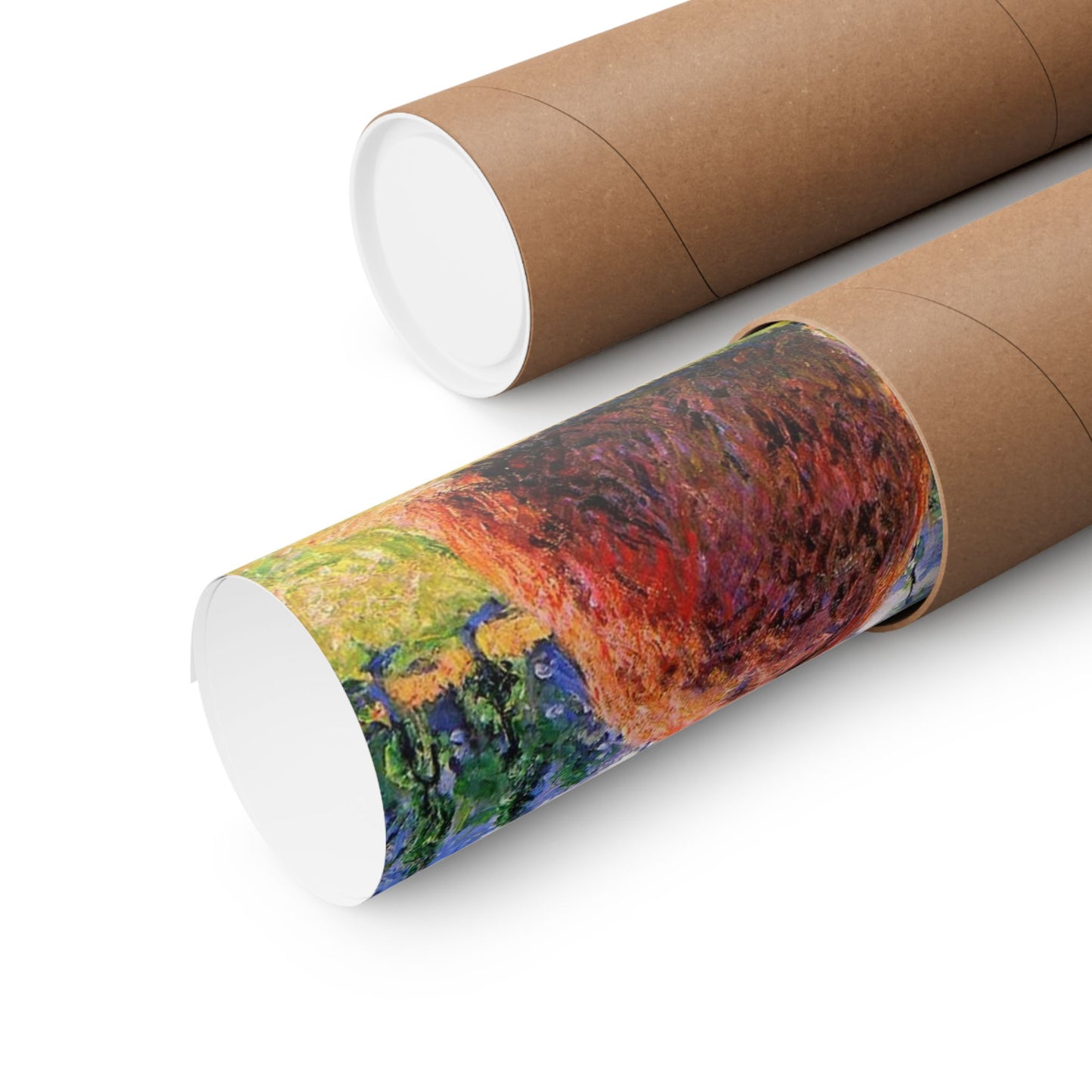 Claude Monet Haystacks at Giverny Print, Impressionist Landscape Poster, Premium Matte Wall Art for Home Decor