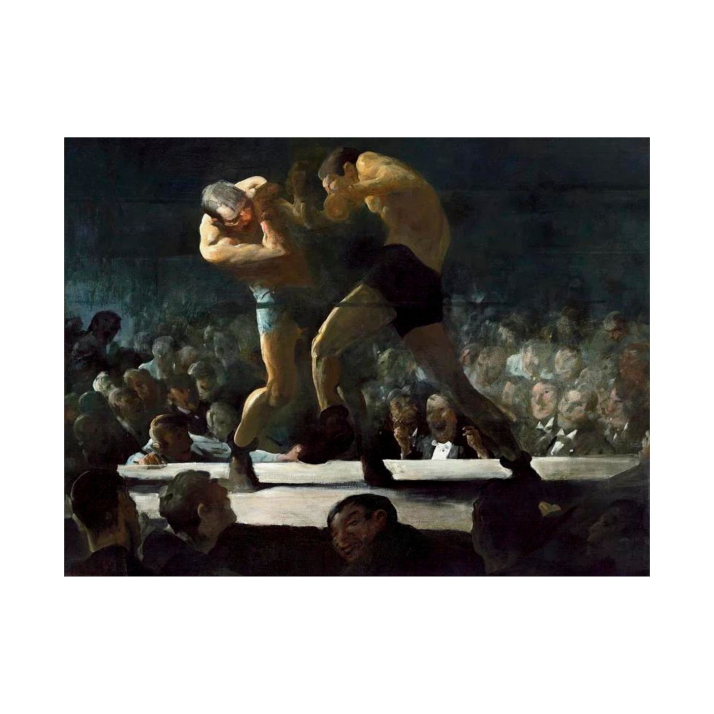 Club Night by George Wesley Bellows 1907 Boxing Art Print - Dynamic Gym and Sports Wall Decor - Perfect Gift for Boxing Enthusiasts