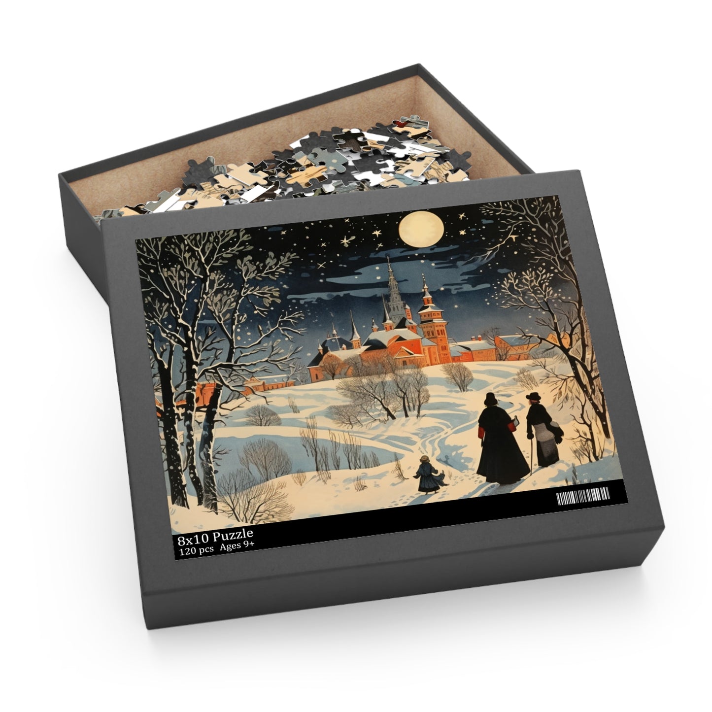 Doctor Zhivago Inspired Puzzle - Literary Artwork | Anxiety Relief | Perfect Gift for Book Lovers | 120 or 252 Pieces