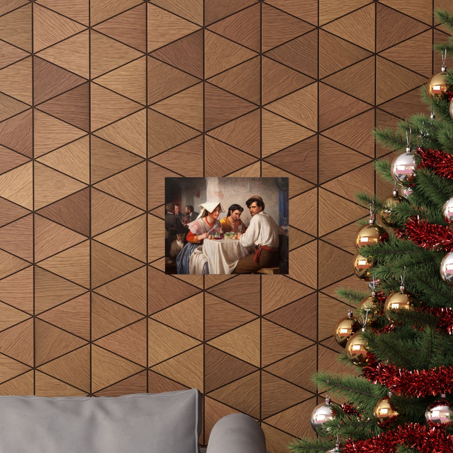 Carl Bloch's From a Roman Osteria - Classic Art Print - Famous Painting Turned Internet Meme - Romanticism period