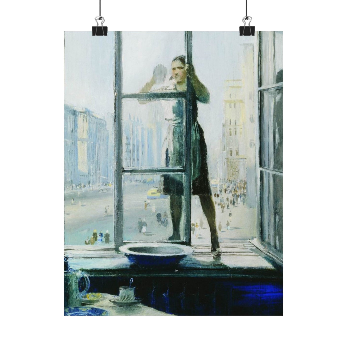 Spring Window by Yuri Pimenov Soviet Art Print Cultural Masterpiece Wall Decor Poster - Available in Large Sizes