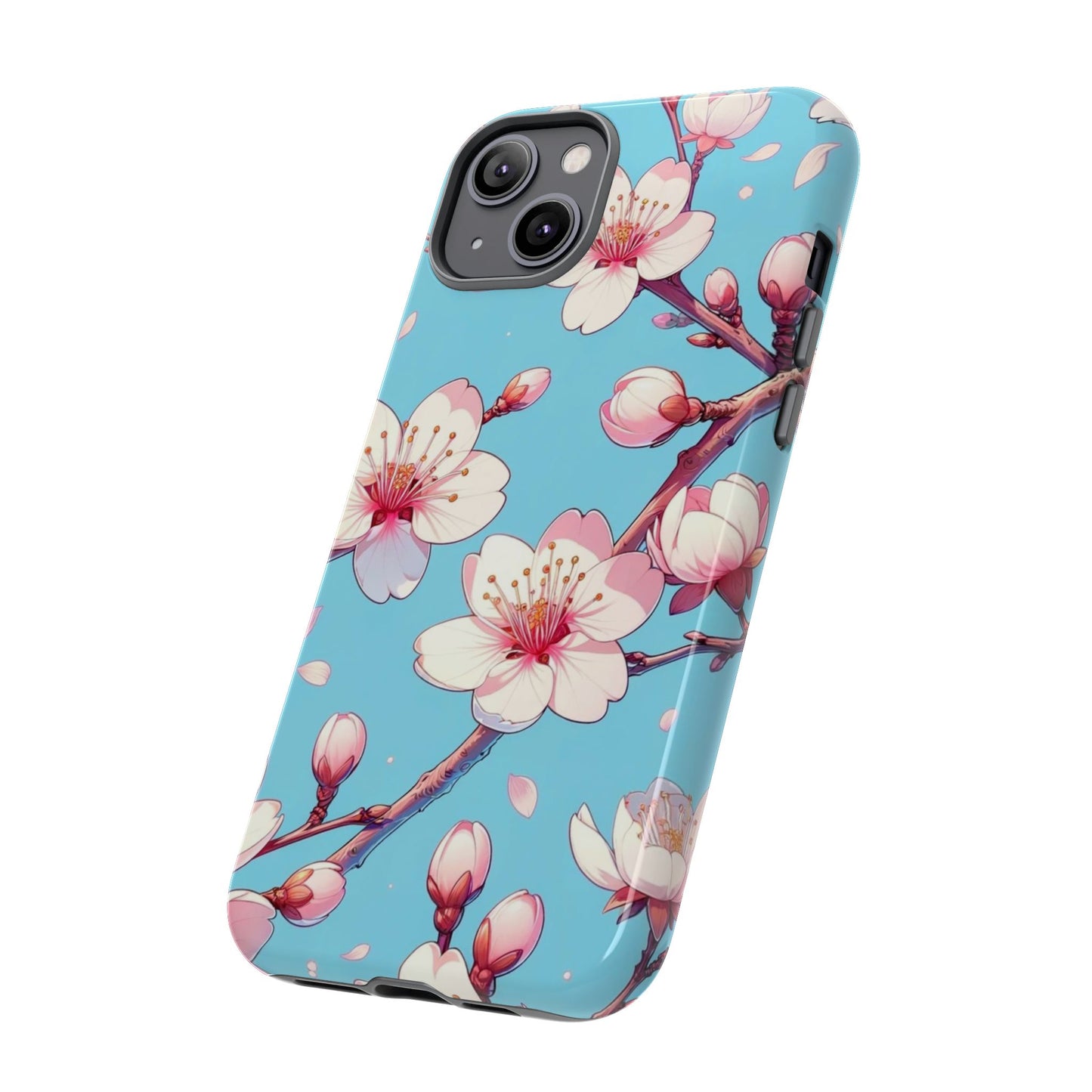 Anime Phone Case, Sakura Blossom Tough Case, Friend Gift, Japanese Culture, Protective Cover, Anime Lover Gift