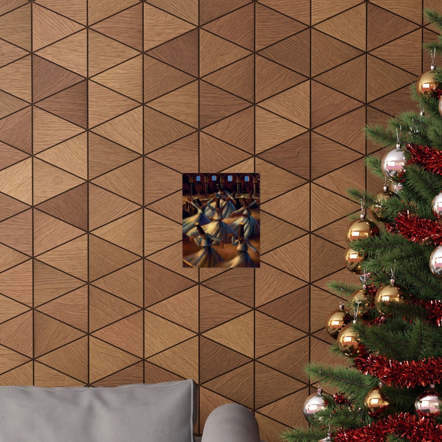 The Whirling Dervishes by Mahmoud Said, Islamic Art Print, Egyptian Painter Poster