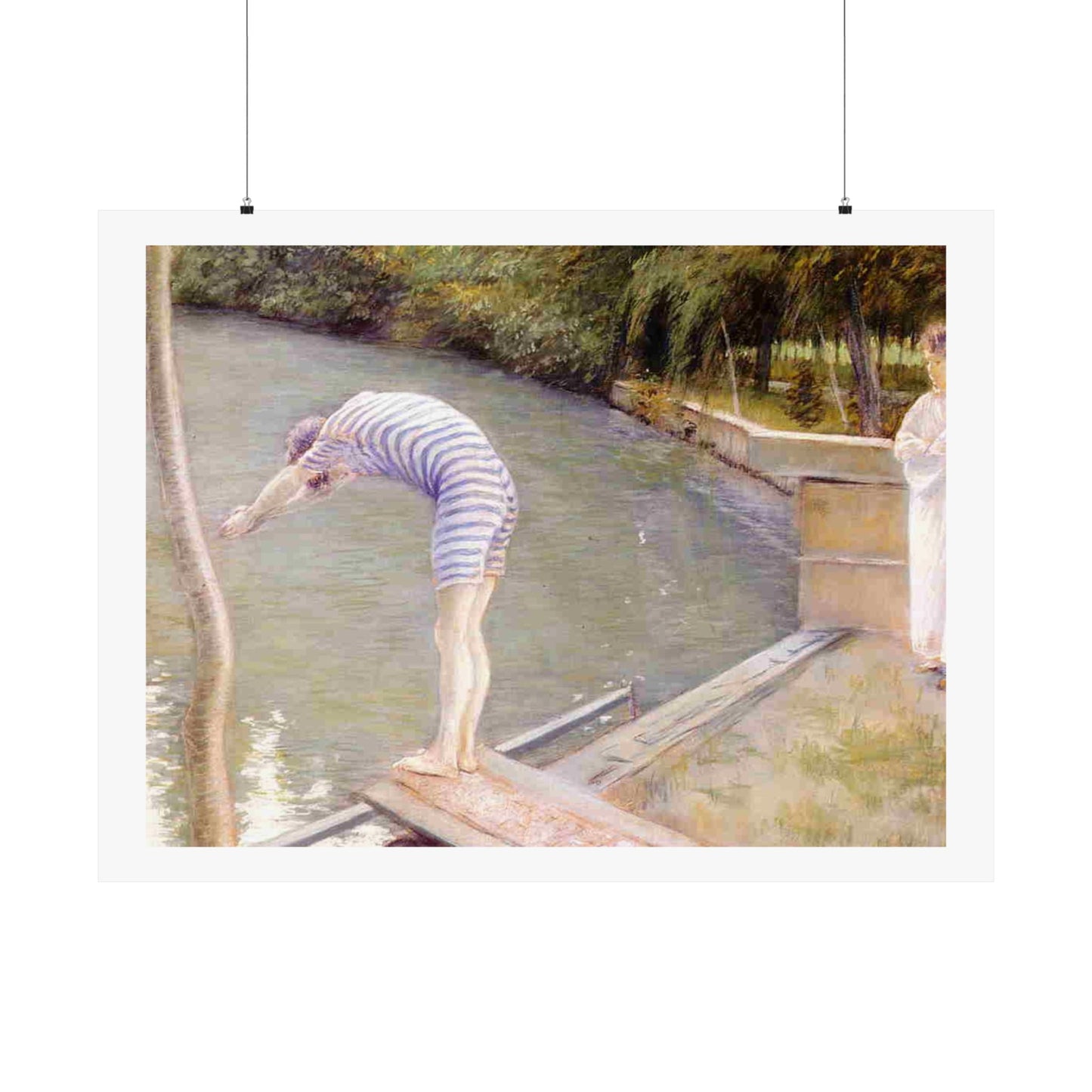 Gustave Caillebotte The Bather Print, Classic Impressionist Art Poster, Elegant Home and Office Wall Decor