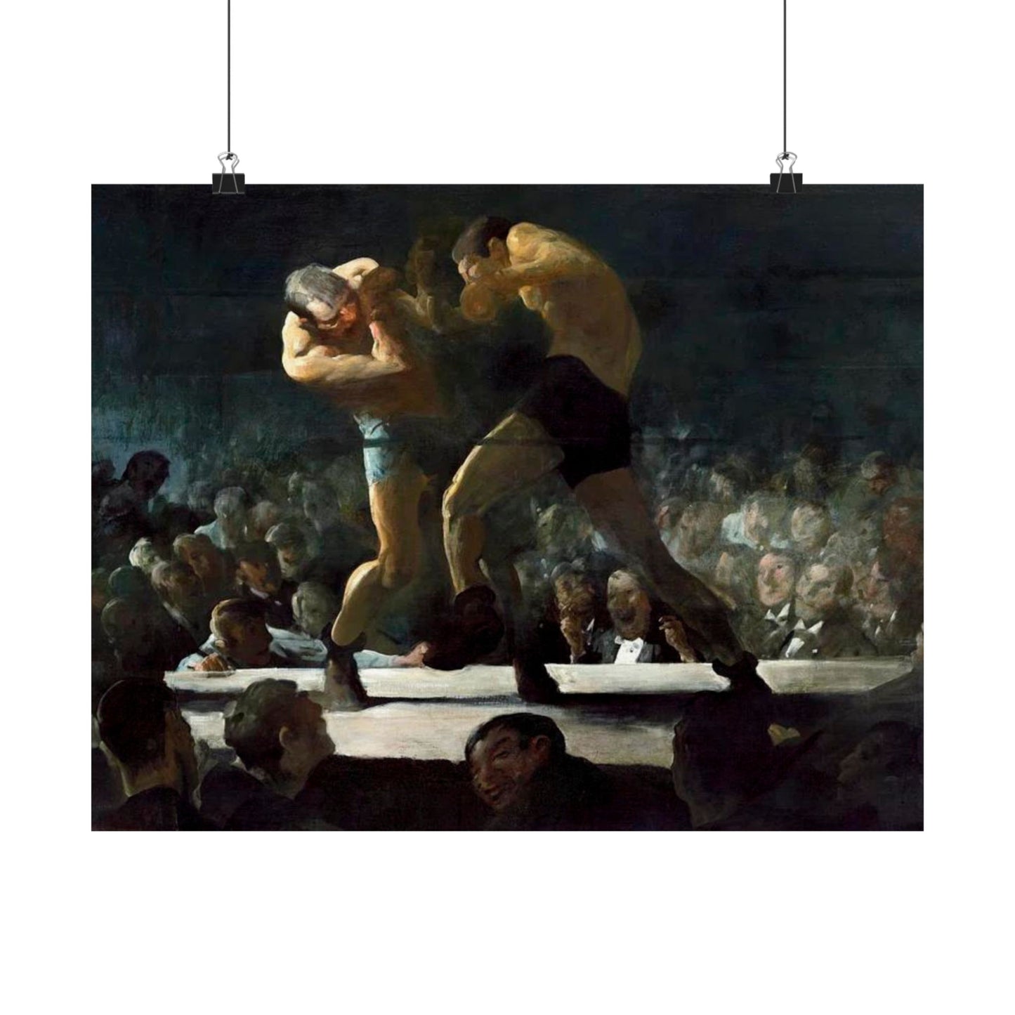 Club Night by George Wesley Bellows 1907 Boxing Art Print - Dynamic Gym and Sports Wall Decor - Perfect Gift for Boxing Enthusiasts