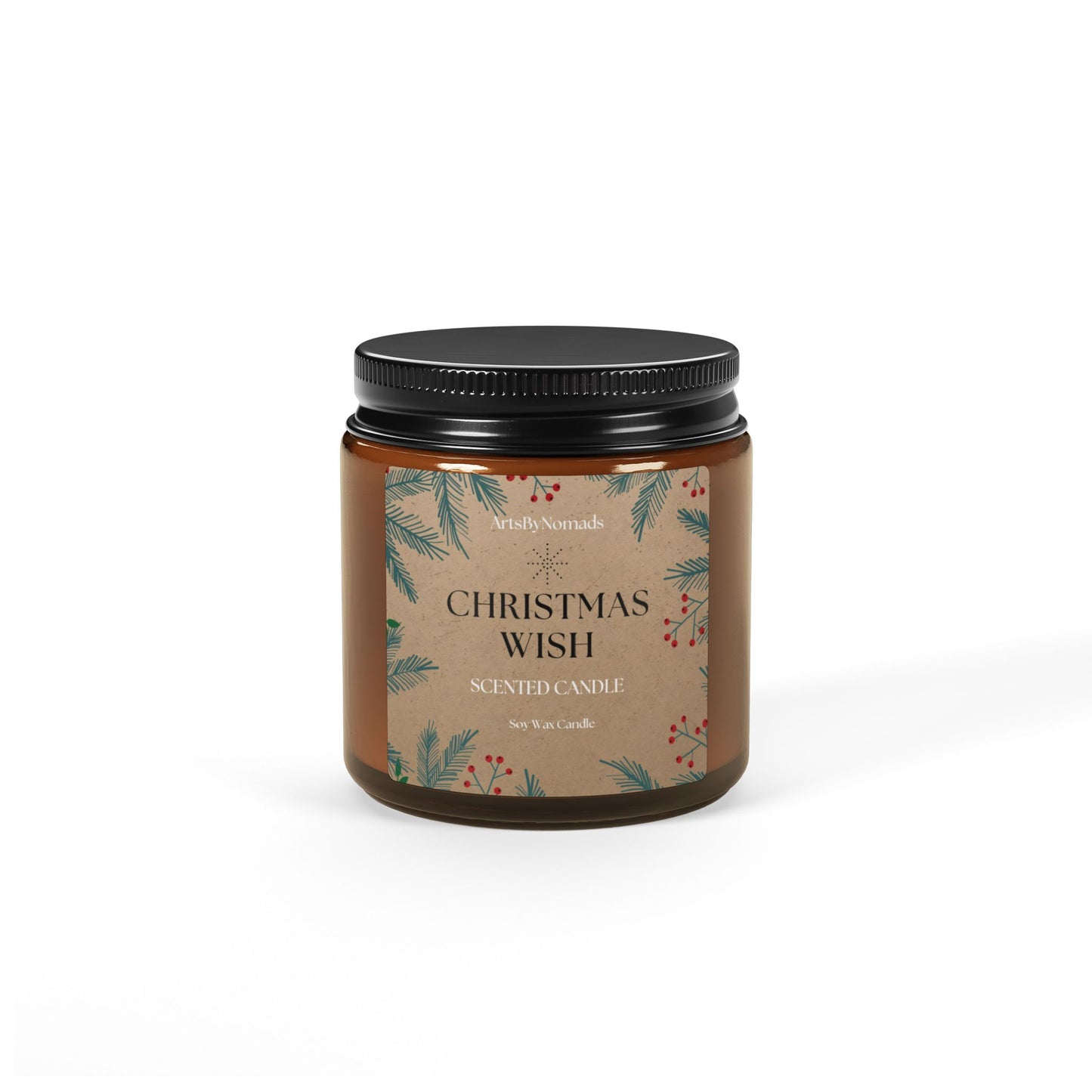 Soy Candle, Christmas Wish Gift for Friends and Family, Eco-Friendly Home Decoration, Light Up Your Wishes