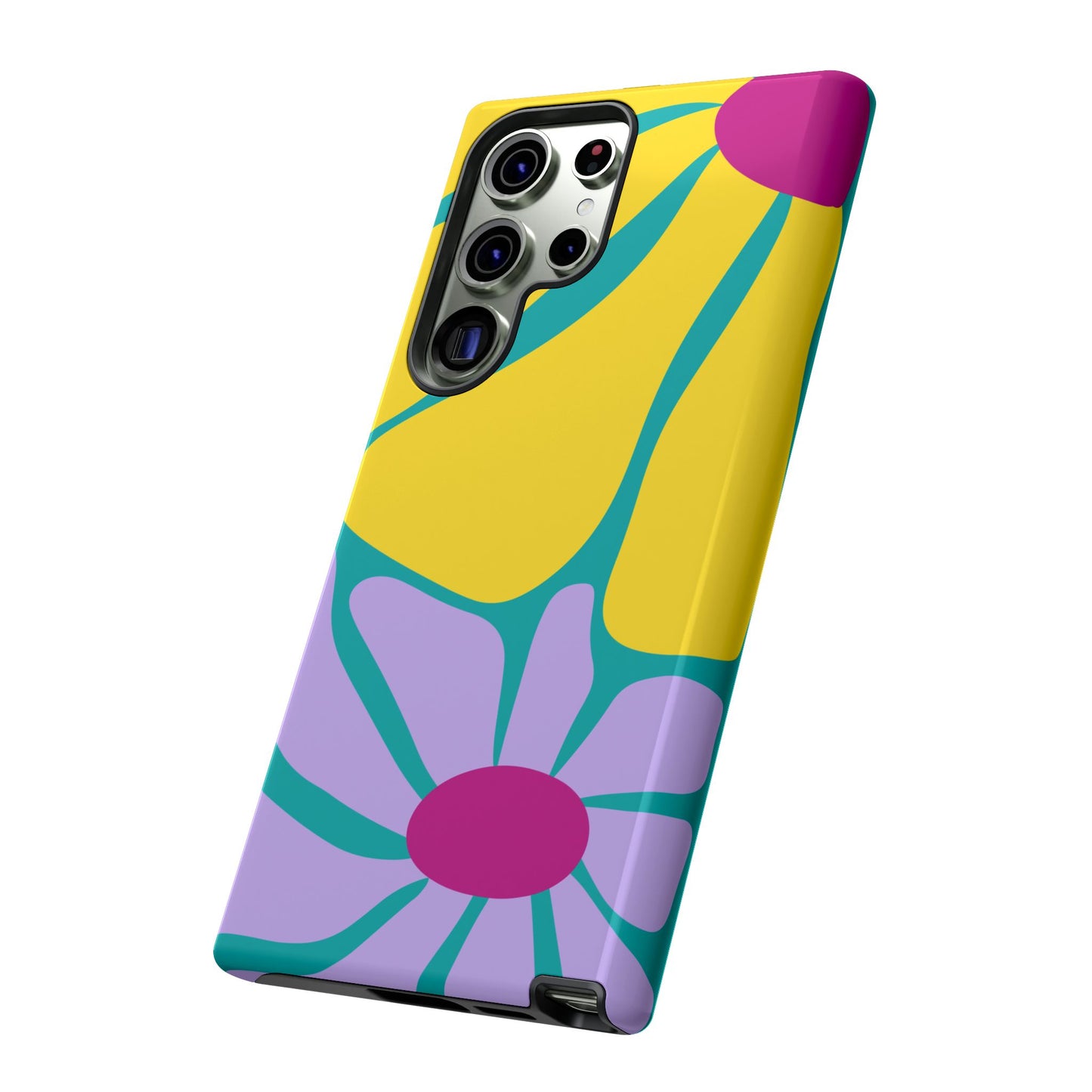 Matisse Style Floral Tough Phone Case, Colorful Abstract Flowers, Gift for Art Lovers, Wide Range of Smartphones