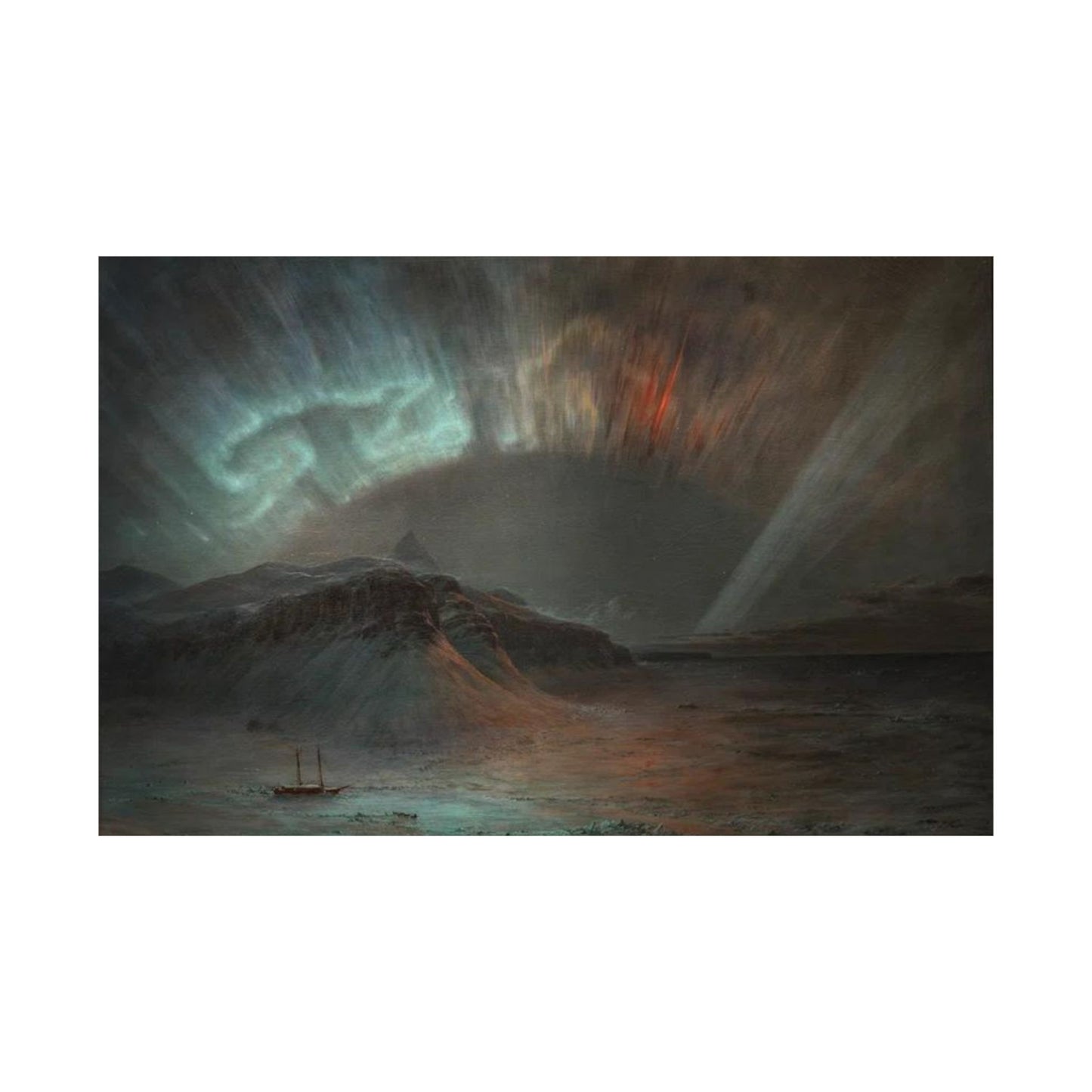 Frederic Edwin Church's Aurora Borealis Print - Arctic Expedition Artwork - Historical Nature Poster