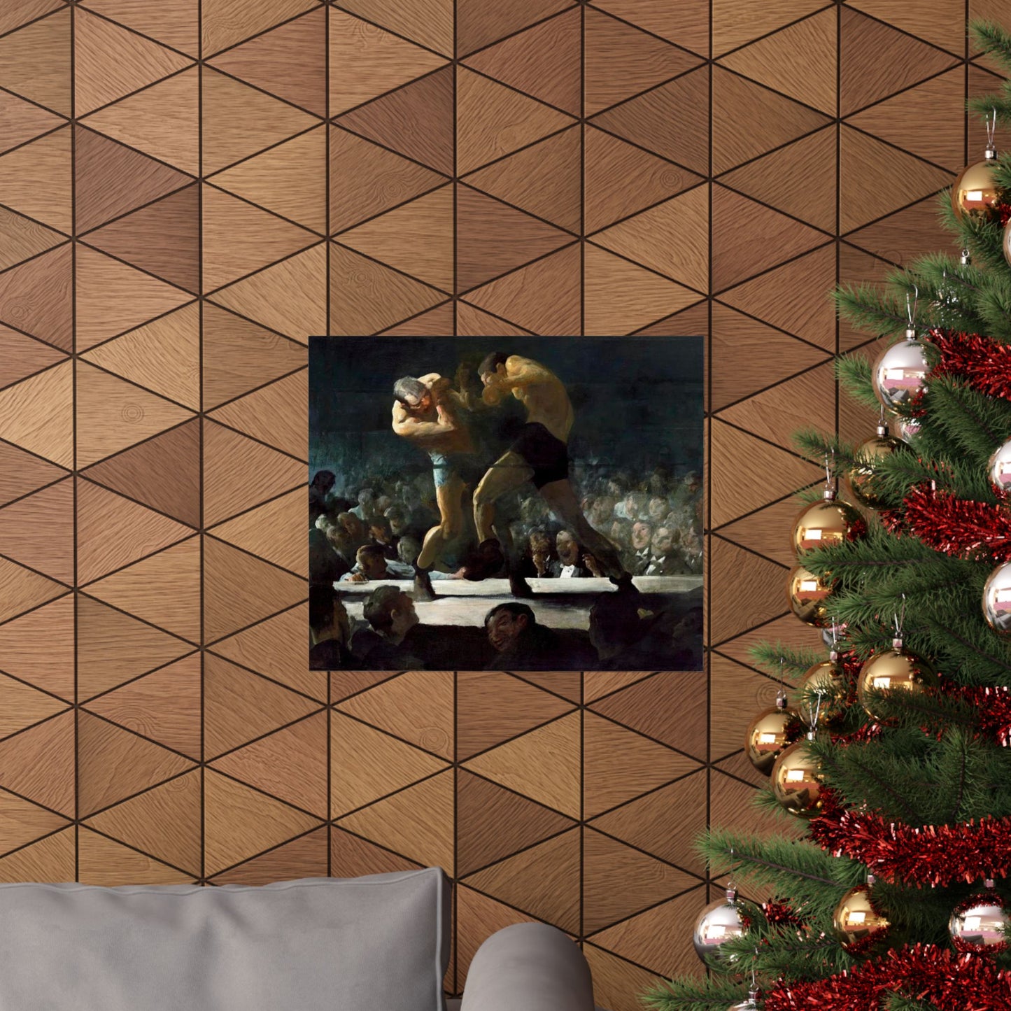 Club Night by George Wesley Bellows 1907 Boxing Art Print - Dynamic Gym and Sports Wall Decor - Perfect Gift for Boxing Enthusiasts