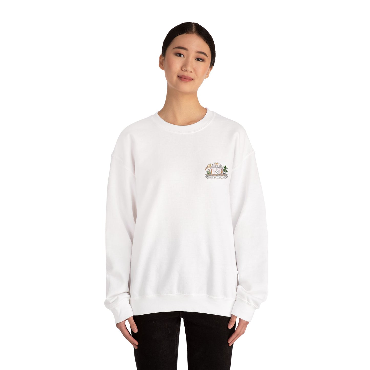 Embroidered Stardew Valley Game Sweatshirt, great gift for gamers, cozy, cute and elegant apparel - Unisex Crewneck Sweatshirt
