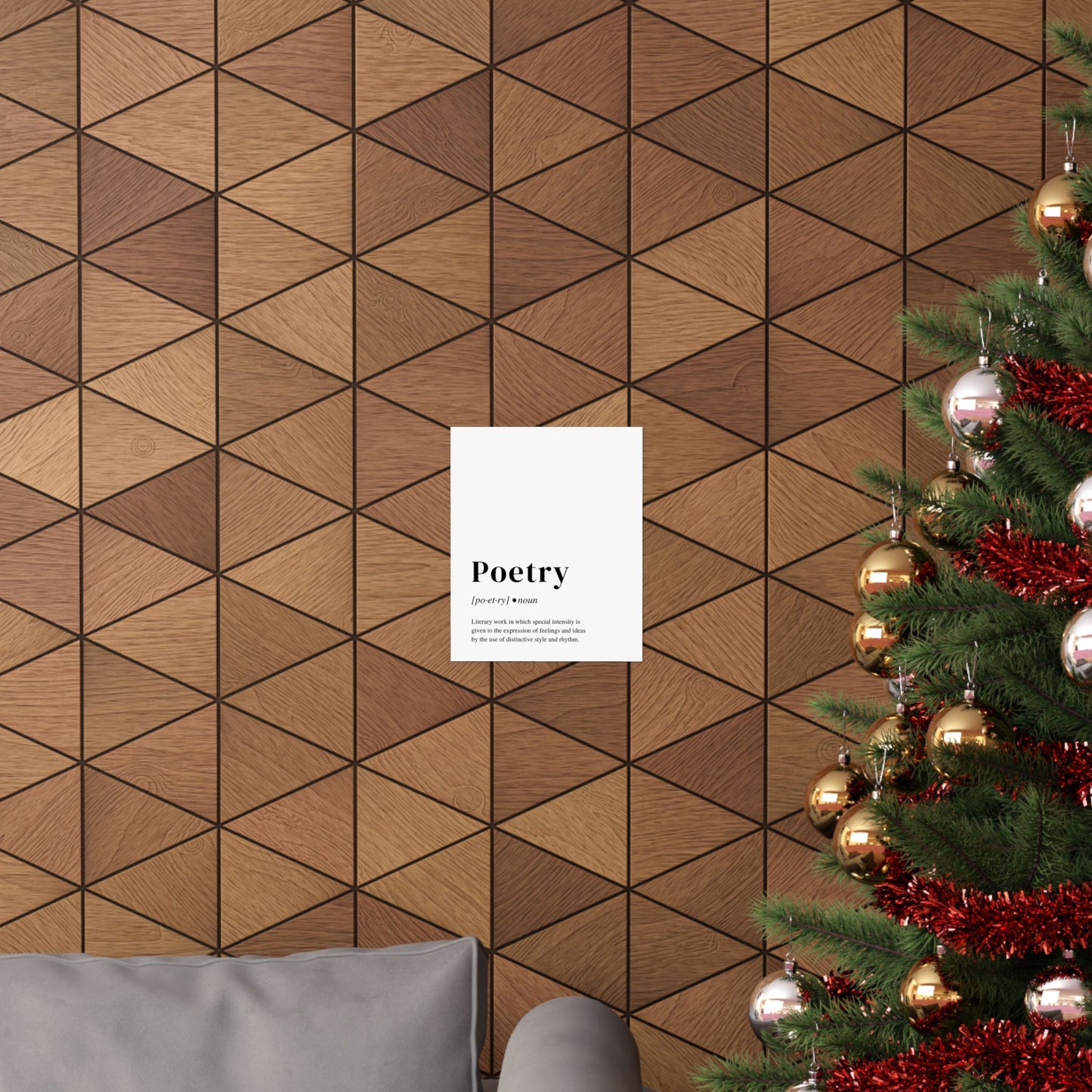 Poetry Definition Poster, Perfect Art Print Gift for Poets and Poetry Lovers