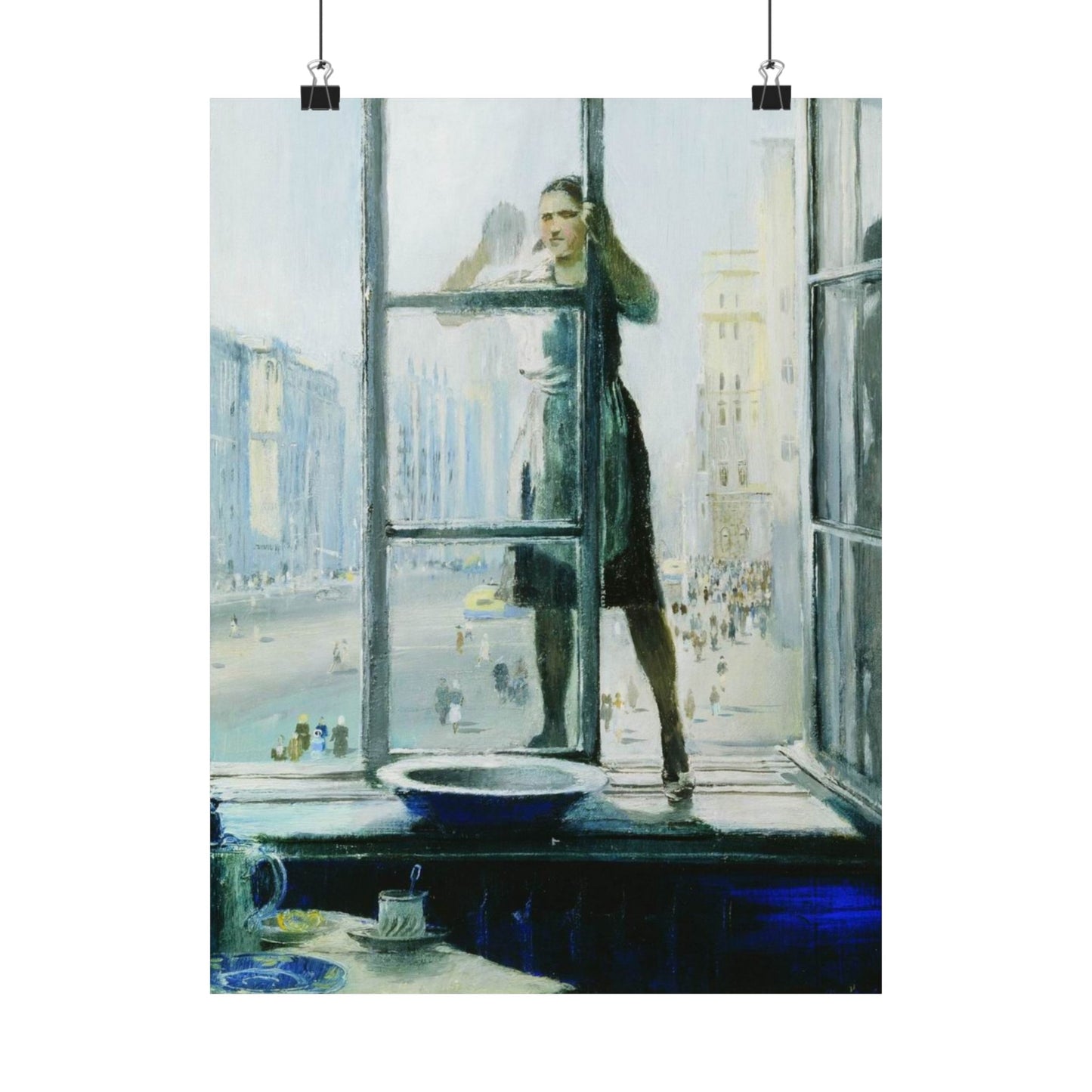 Spring Window by Yuri Pimenov Soviet Art Print Cultural Masterpiece Wall Decor Poster - Available in Large Sizes