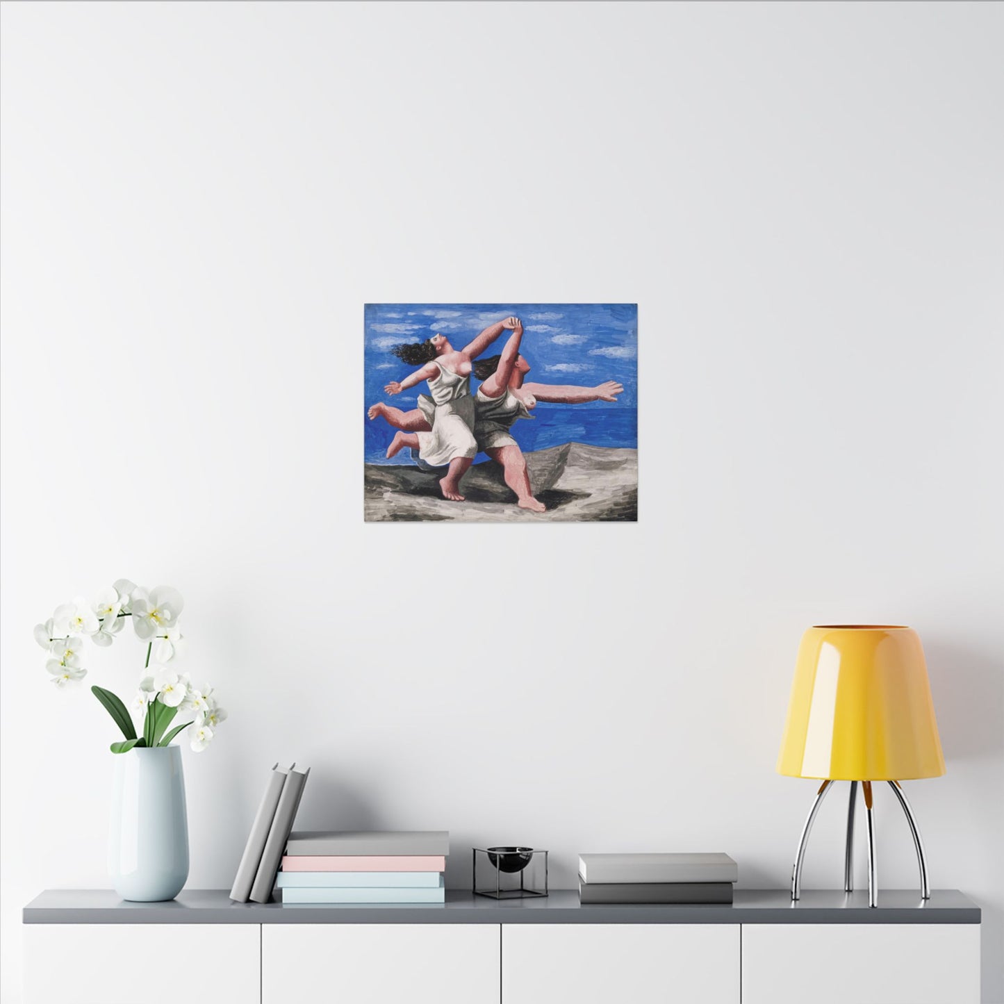 Pablo Picasso Two Women Running on the Beach Canvas Print, Race Classic Artwork, Eco Friendly Canvas for Modern Decor