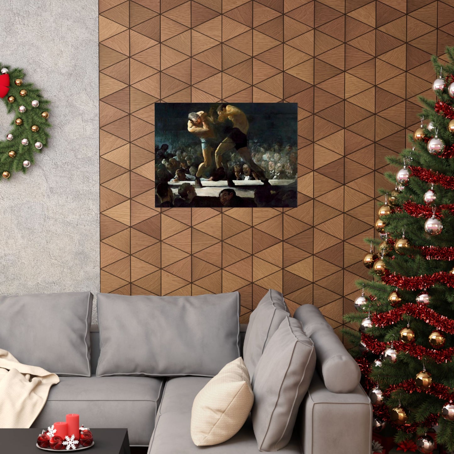 Club Night by George Wesley Bellows 1907 Boxing Art Print - Dynamic Gym and Sports Wall Decor - Perfect Gift for Boxing Enthusiasts