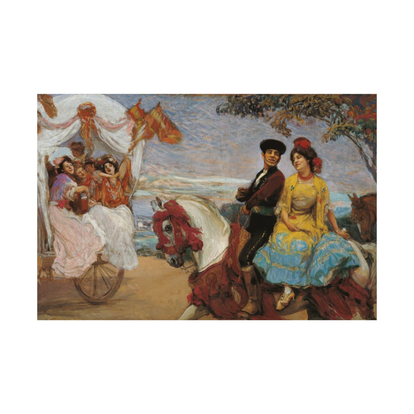 Gonzalo Bilbao Pilgrimage Poster Print - Romantic Spanish Art - Ideal Valentine's Day Wall Gift