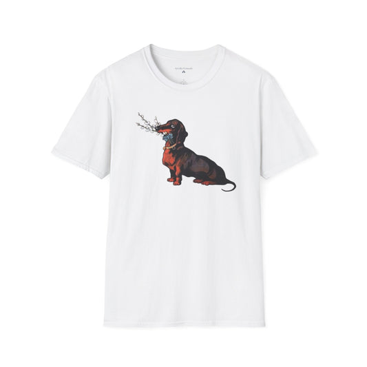 Vintage Dachshund Dog Unisex Softstyle T-Shirt, Cute Pet Lover Tee, Retro Animal Graphic Top, Gift for Dog Owners, Dog Mom Dad Shirt
