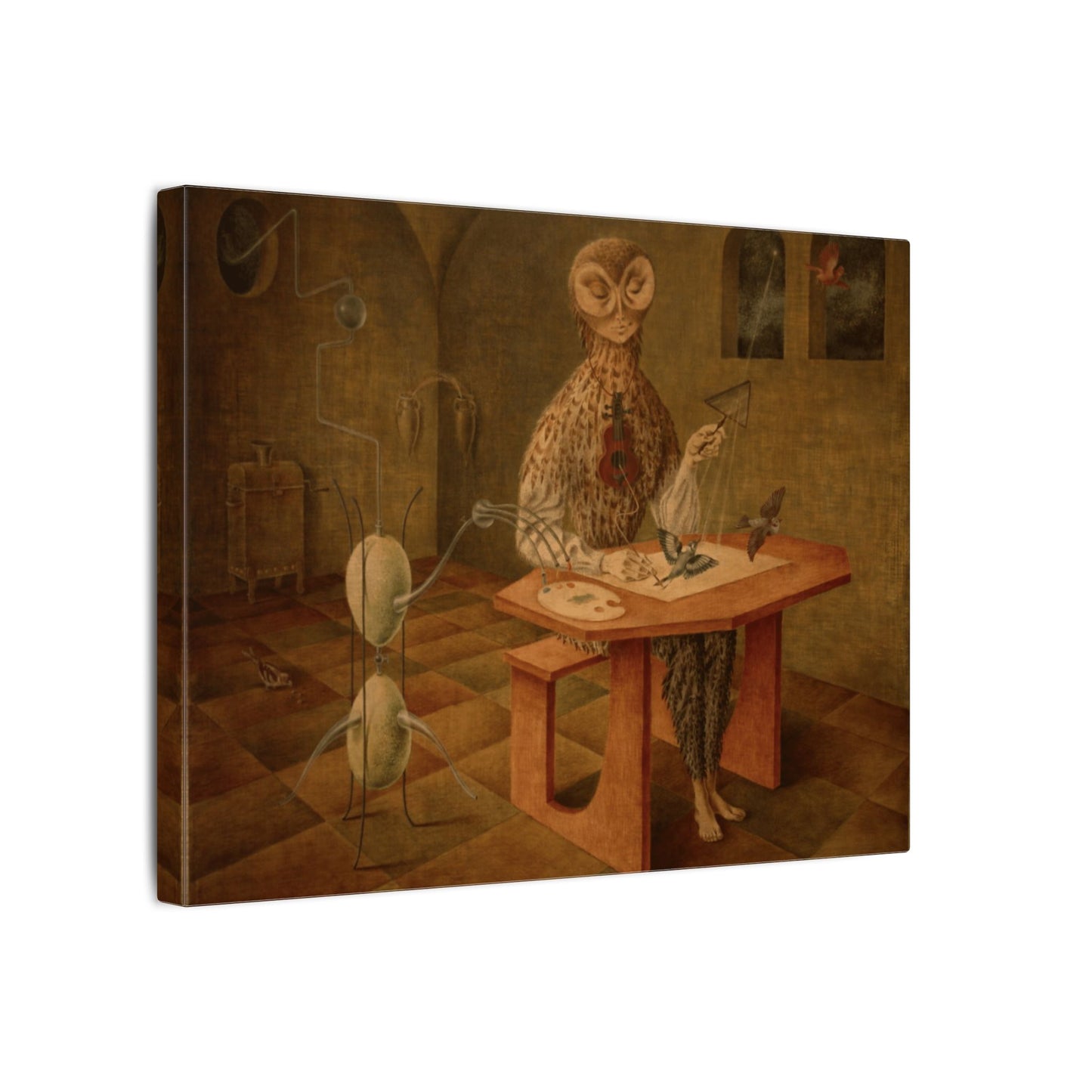 Remedios Varo The Creation of The Birds Canvas Print, Surrealist Art Masterpiece