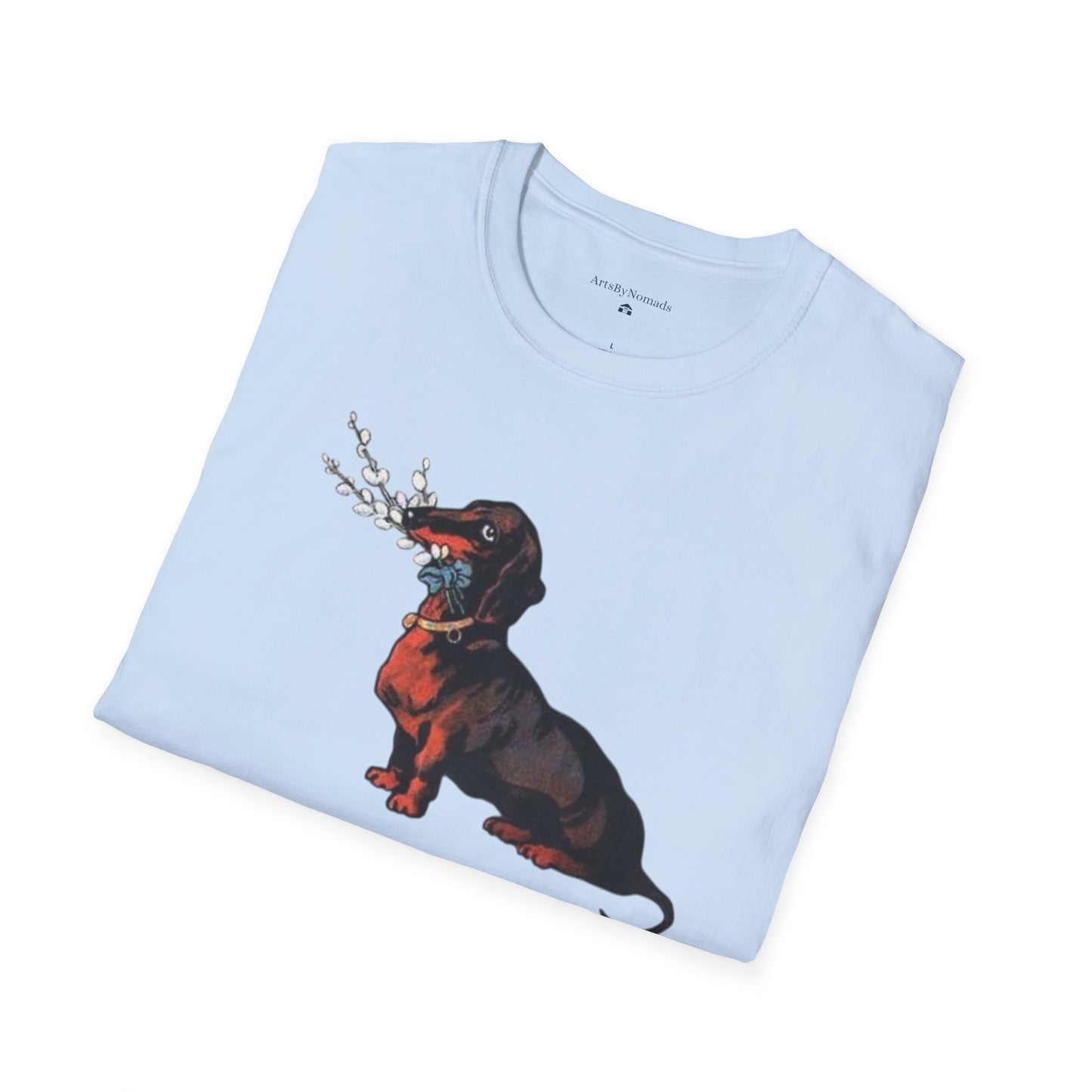 Vintage Dachshund Dog Unisex Softstyle T-Shirt, Cute Pet Lover Tee, Retro Animal Graphic Top, Gift for Dog Owners, Dog Mom Dad Shirt