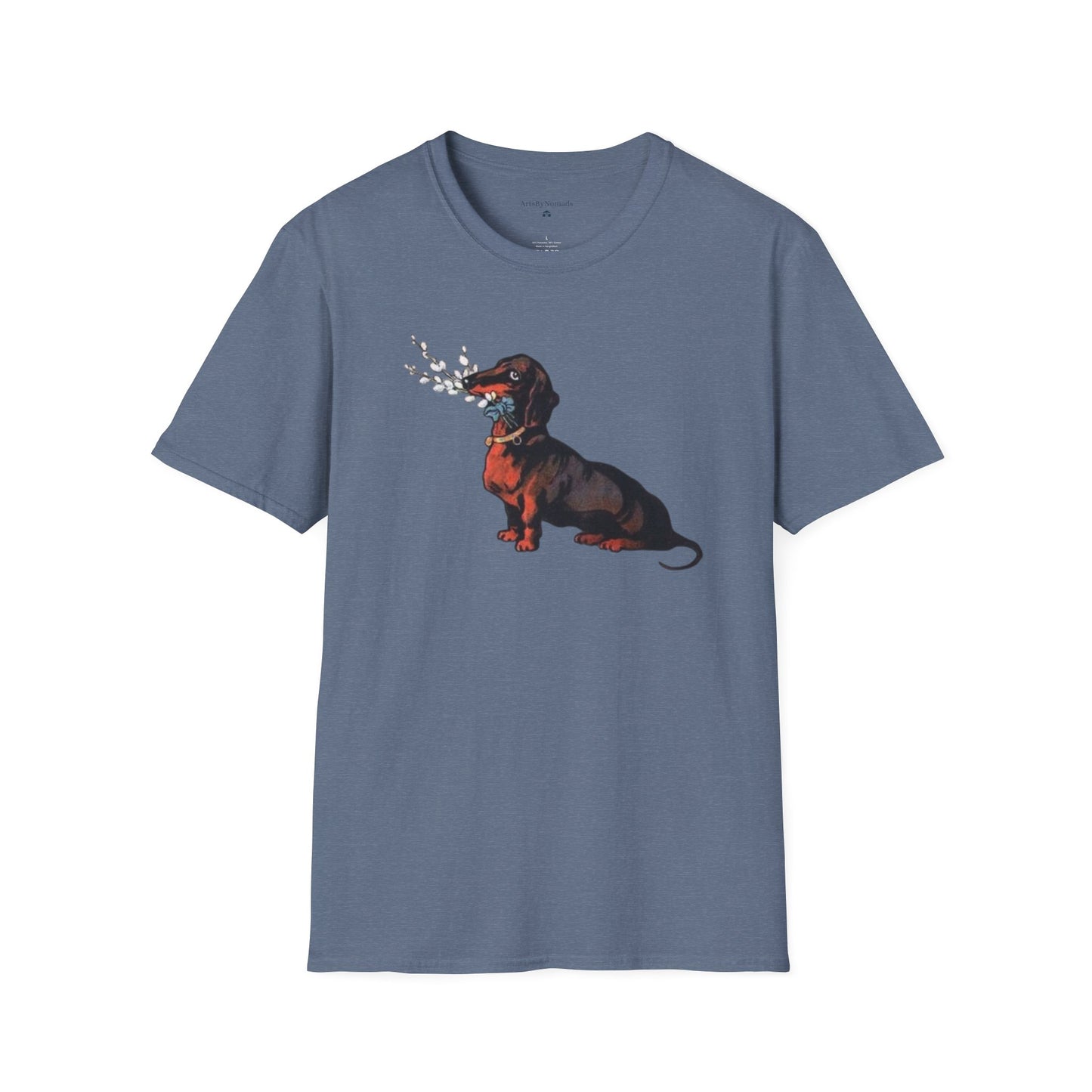 Vintage Dachshund Dog Unisex Softstyle T-Shirt, Cute Pet Lover Tee, Retro Animal Graphic Top, Gift for Dog Owners, Dog Mom Dad Shirt