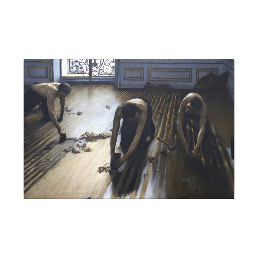 Gustave Caillebotte The Parquet Planers Canvas, French Impressionist Urban Art, Eco Friendly Wall Art for Home Decor