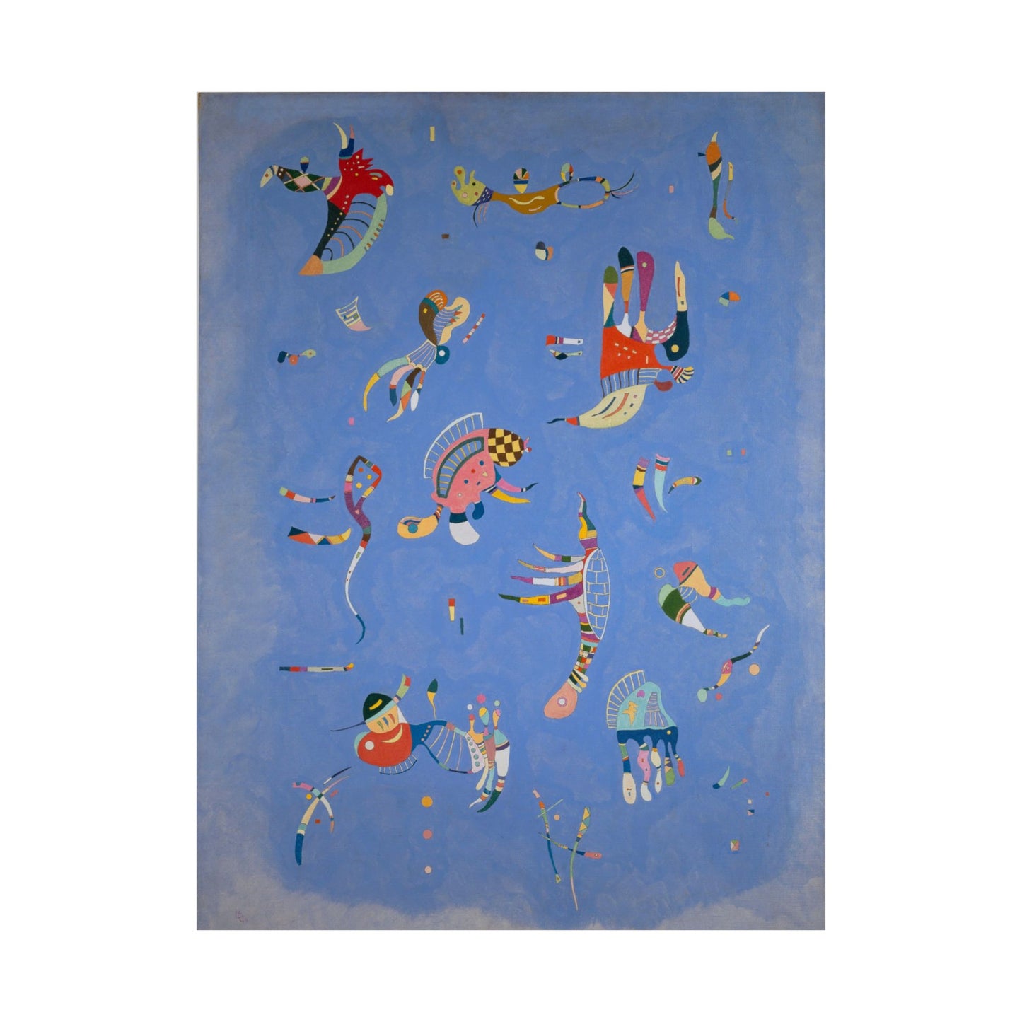 Blue Sky by Wassily Kandinsky Art Print, Abstract Poster, Modern Home Decor