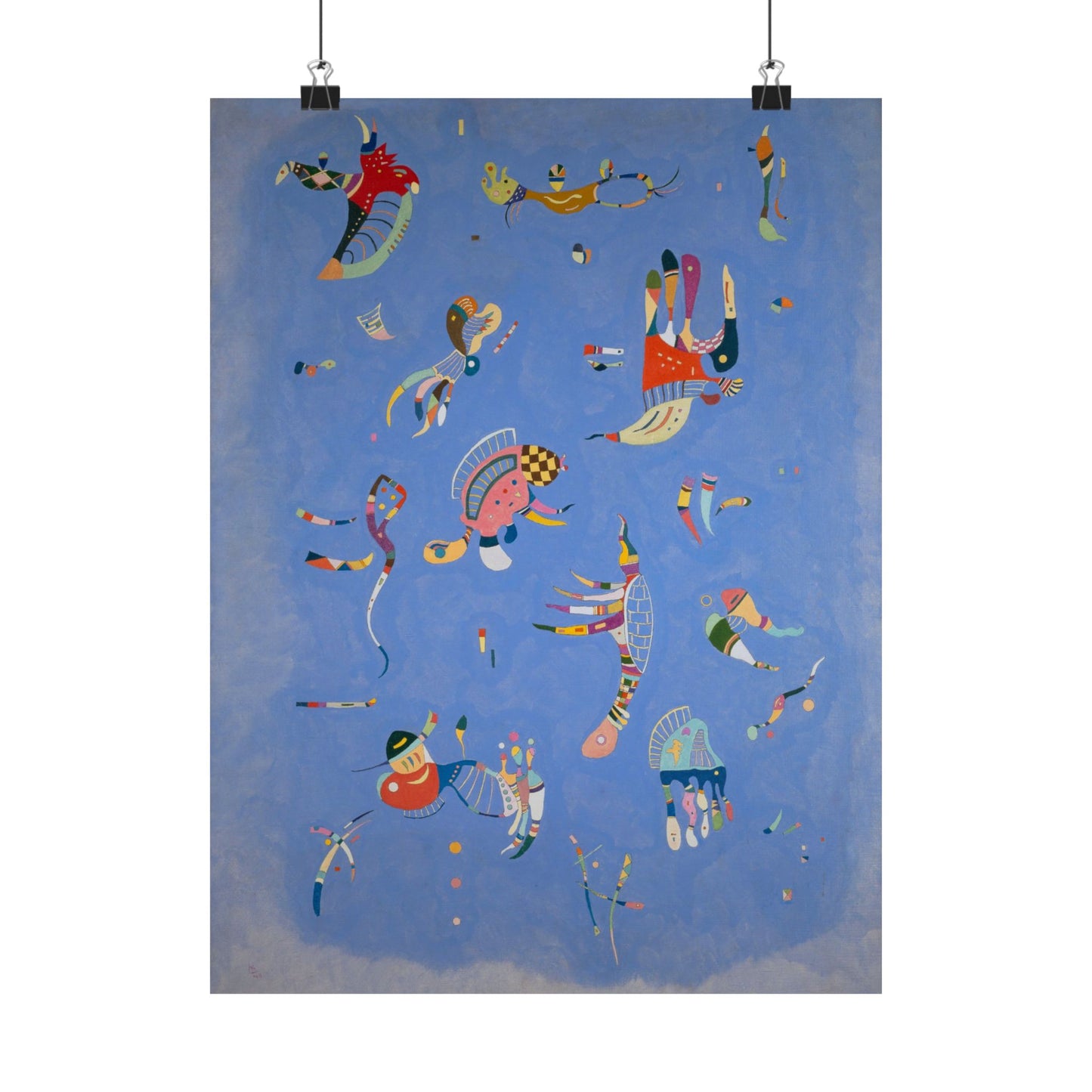 Blue Sky by Wassily Kandinsky Art Print, Abstract Poster, Modern Home Decor