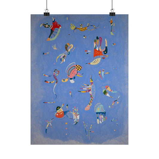 Blue Sky by Wassily Kandinsky Art Print, Abstract Poster, Modern Home Decor