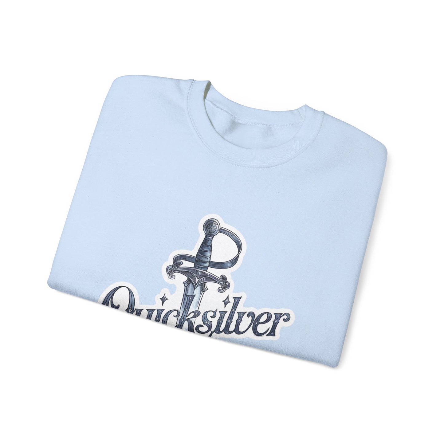 Quicksilver Sword Sweatshirt - Watercolor Book-Inspired Unisex Crewneck - Fae & Alchemy Gift for Book Lovers