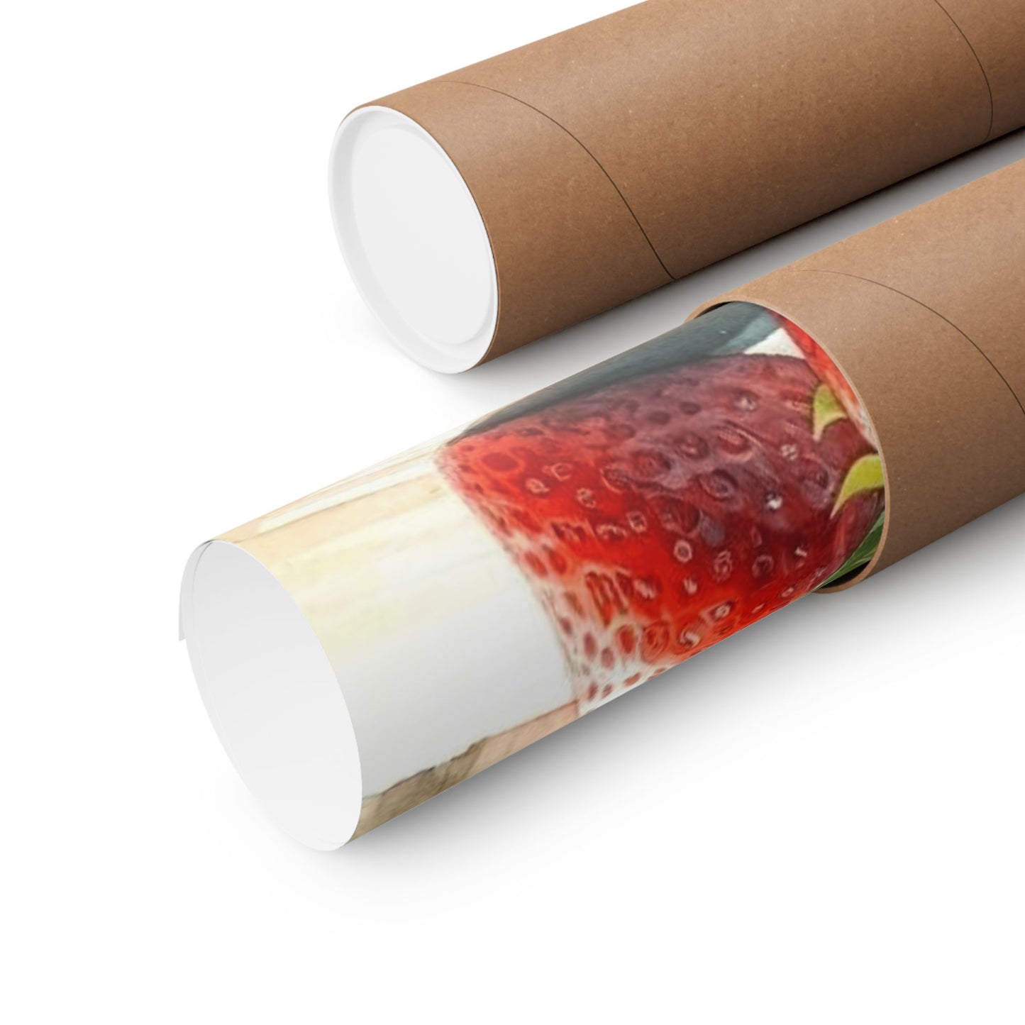 Juicy Strawberries Watercolor Print, Summer Kitchen Wall Art, Vibrant Fruit Basket Poster, Perfect Home Decor