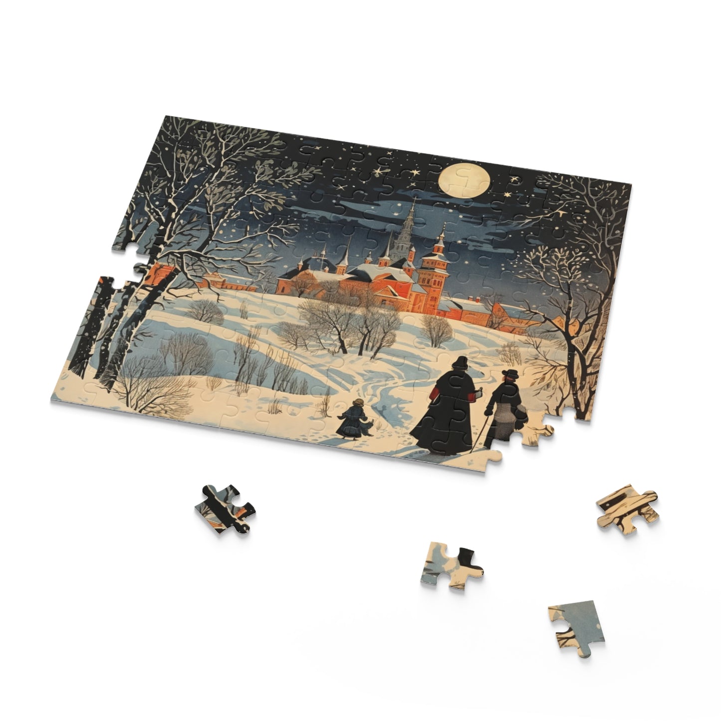 Doctor Zhivago Inspired Puzzle - Literary Artwork | Anxiety Relief | Perfect Gift for Book Lovers | 120 or 252 Pieces