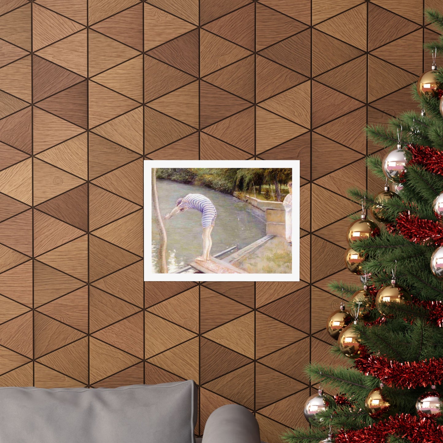 Gustave Caillebotte The Bather Print, Classic Impressionist Art Poster, Elegant Home and Office Wall Decor