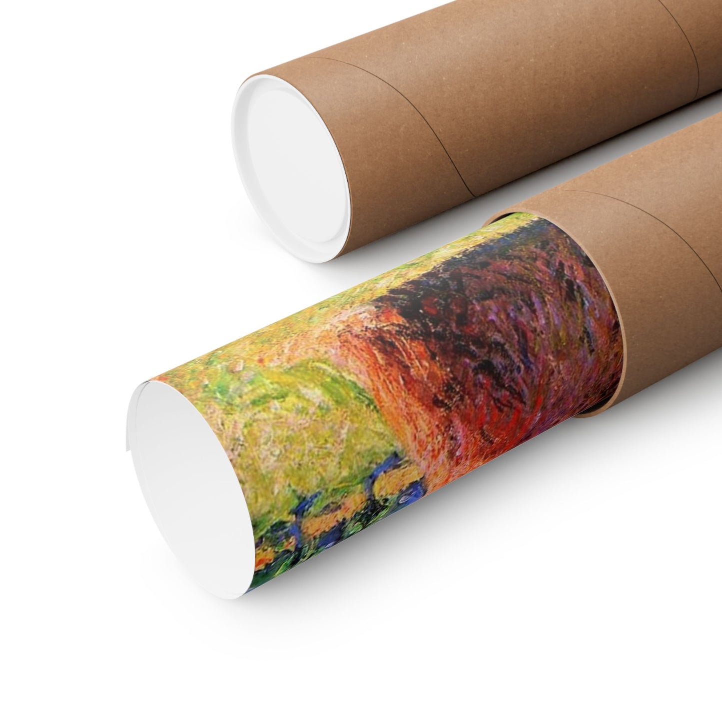 Claude Monet Haystacks at Giverny Print, Impressionist Landscape Poster, Premium Matte Wall Art for Home Decor