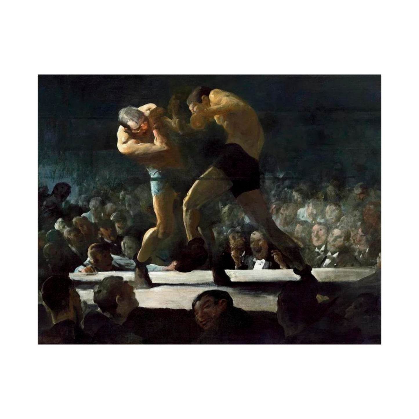 Club Night by George Wesley Bellows 1907 Boxing Art Print - Dynamic Gym and Sports Wall Decor - Perfect Gift for Boxing Enthusiasts