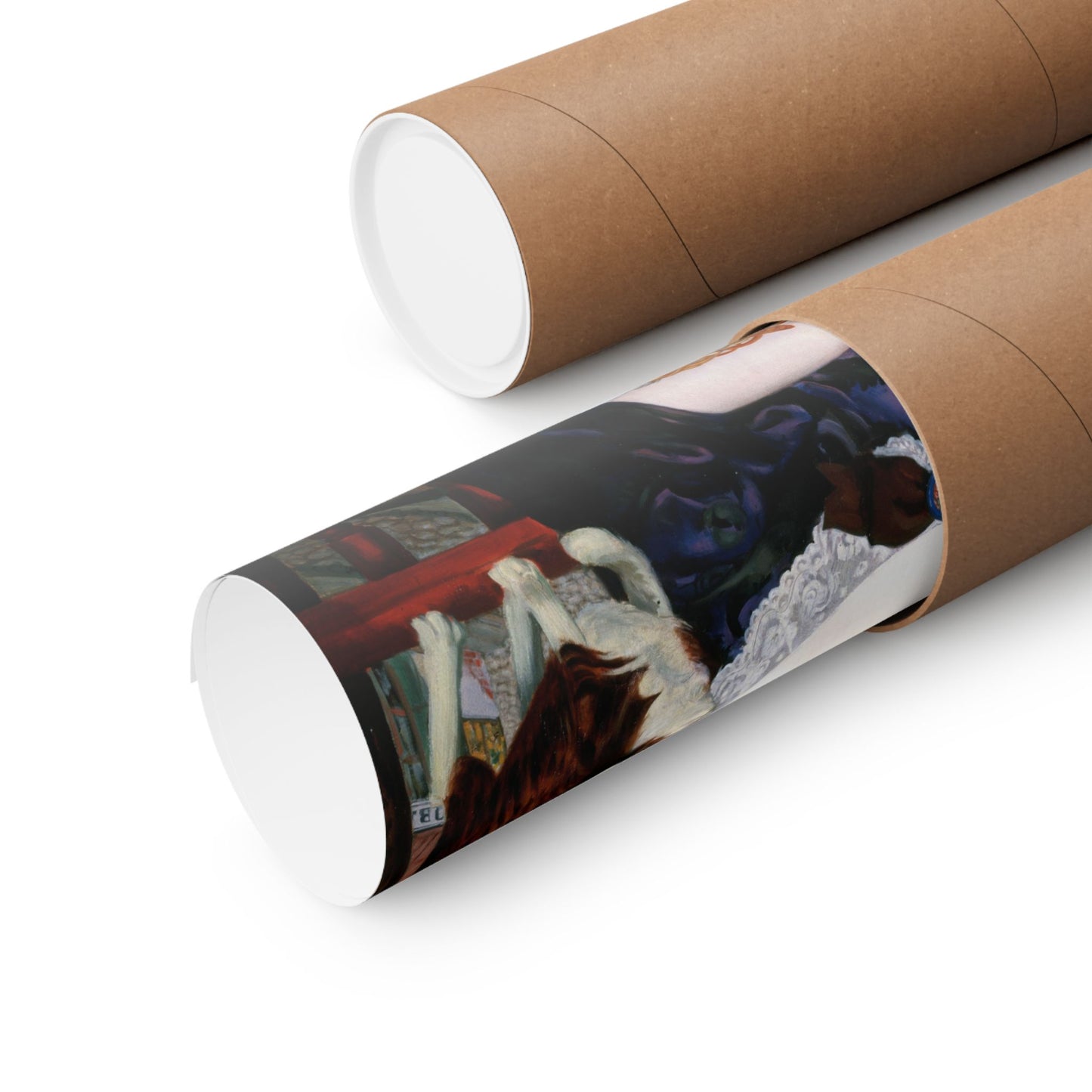 Merchant's Wife at Tea Poster by Boris Kustodiev, Russian Fine Art Print