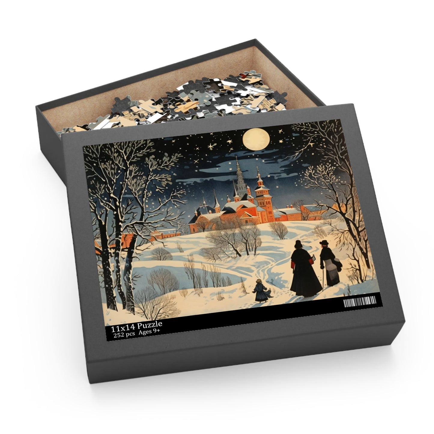 Doctor Zhivago Inspired Puzzle - Literary Artwork | Anxiety Relief | Perfect Gift for Book Lovers | 120 or 252 Pieces