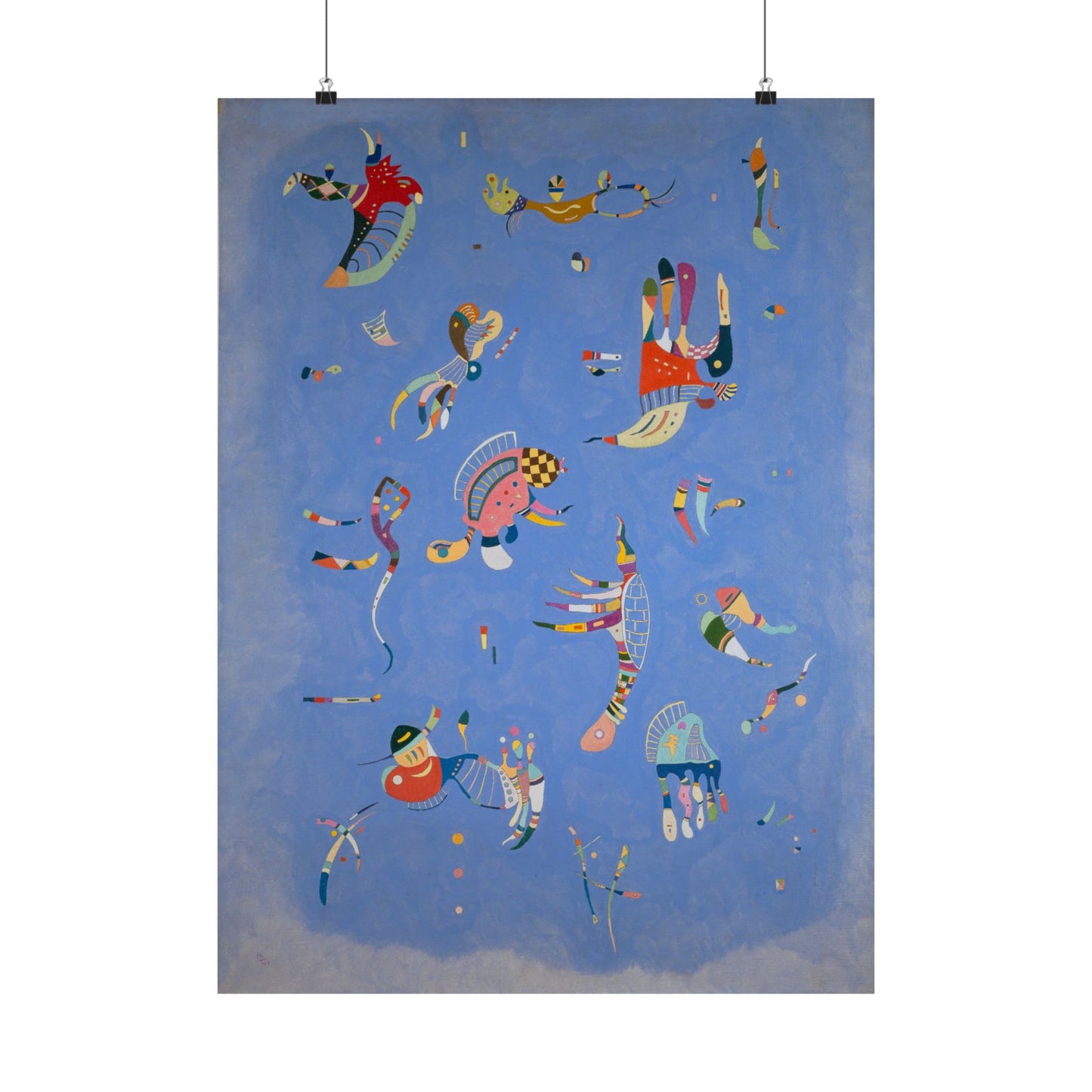 Blue Sky by Wassily Kandinsky Art Print, Abstract Poster, Modern Home Decor