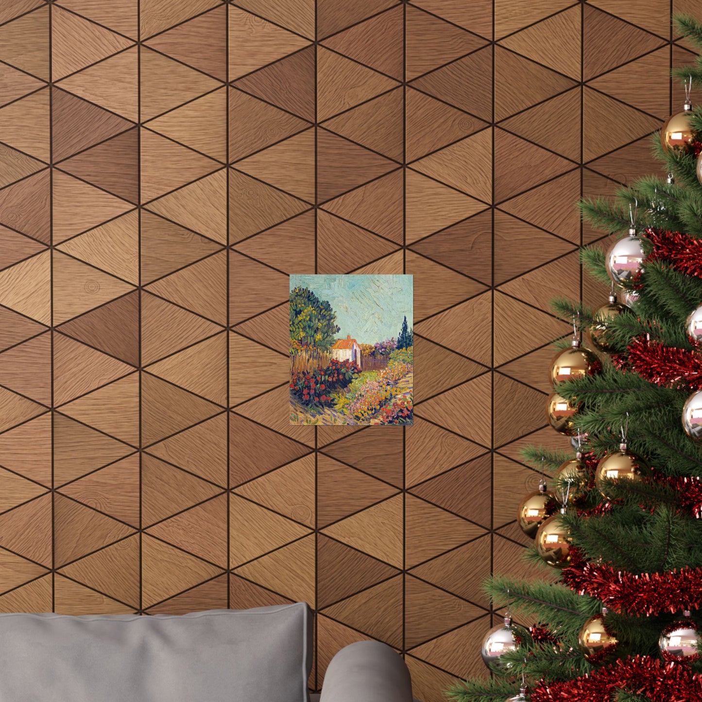 Vincent van Gogh Garden Landscape Print , Vibrant Flower Art Poster, Inspiring Home Decor Gift