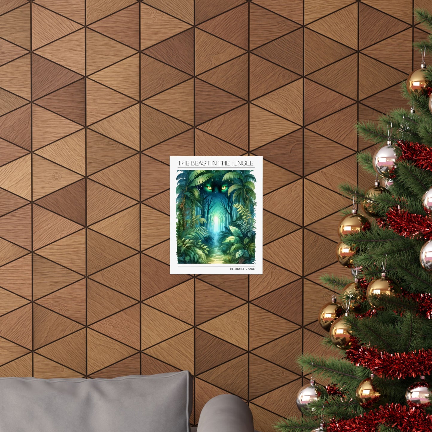 The Beast in the Jungle Book Poster, Literary Inspired Art Print, Perfect Gift for Book Lovers and Bibliophiles